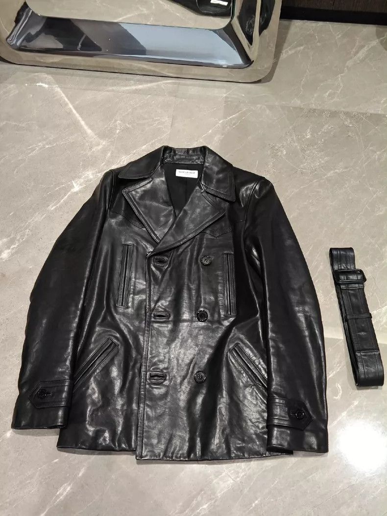 Saint Laurent Paris Saint Laurent Paris Calfskin trench jacket 2505-Nextarrow Size US XS / EU 42 / 0 - 1 Thumbnail
