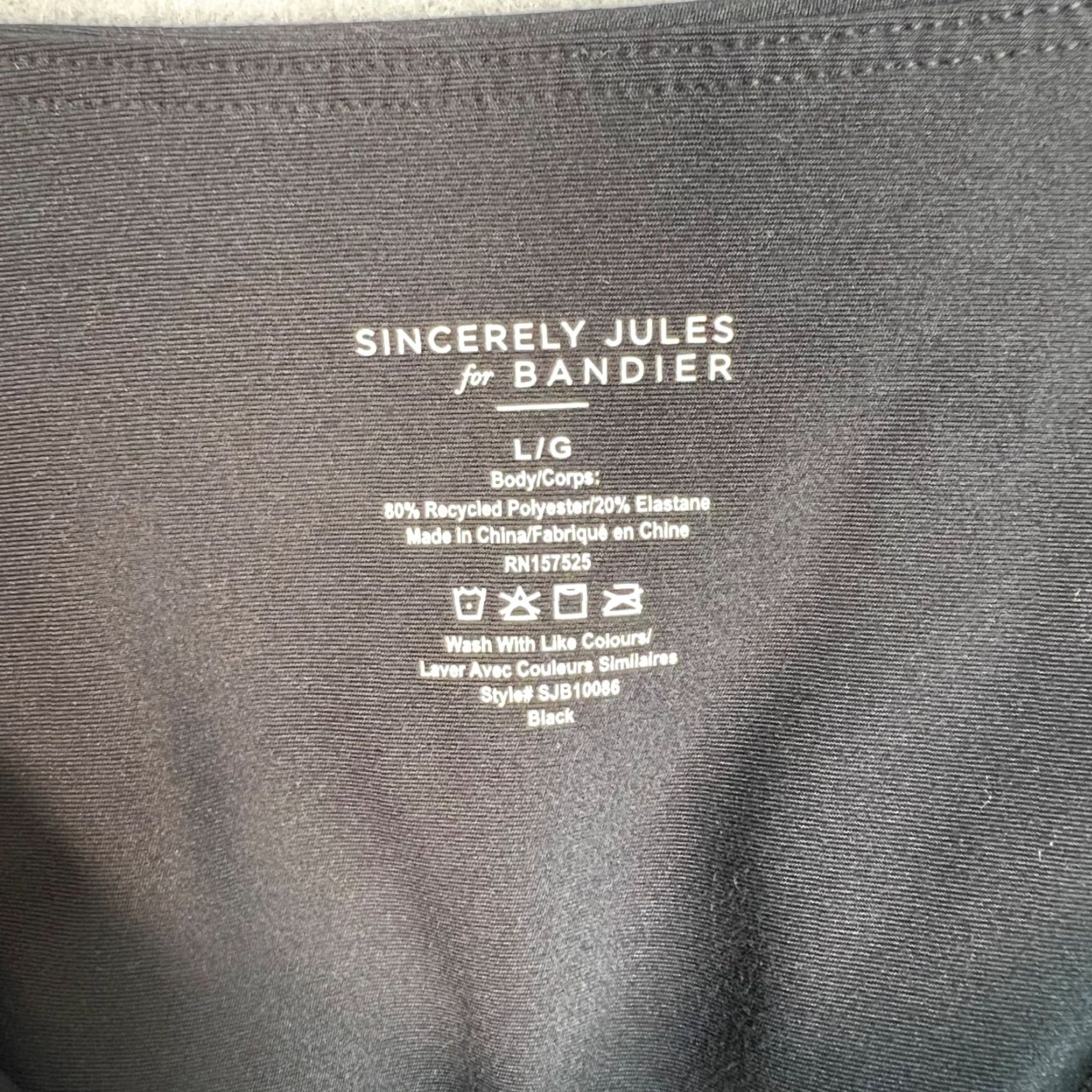 Vintage Sincerely Jules For Bandier Womens Black Leggings Size Large Size 36" / US 14 / IT 50 - 3 Thumbnail