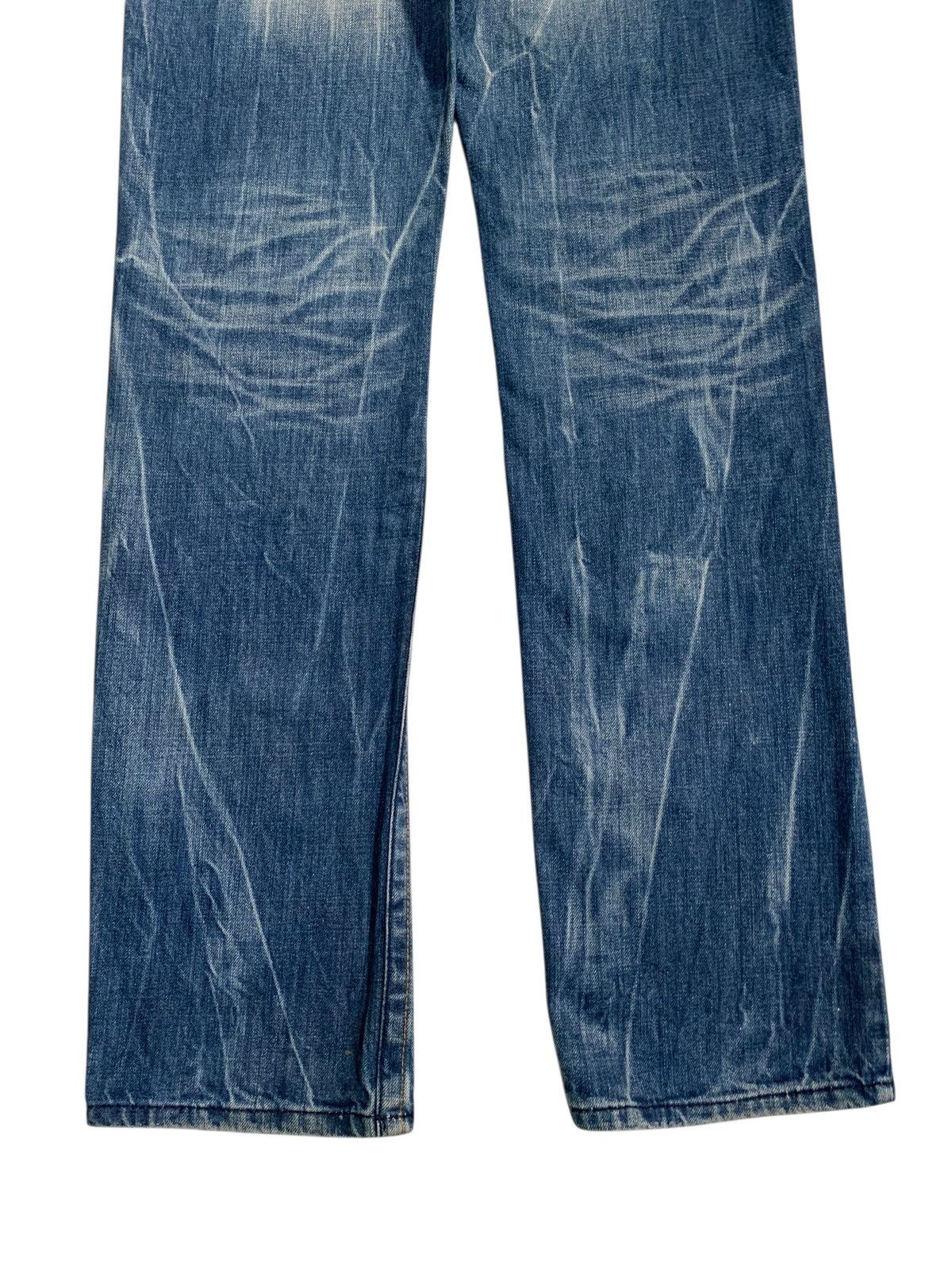 Tornado Mart RED PEPPER PUNK FADED & RUSTY JAPANESE DISTRESSED DENIM Size US 34 / EU 50 - 9 Thumbnail