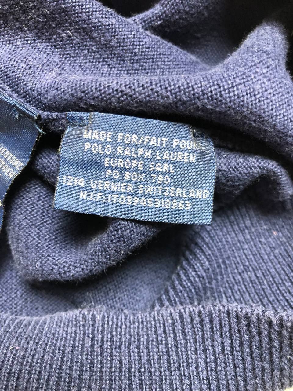 Polo Ralph Lauren Vintage Polo Ralph Lauren Wool V-Neck Sweater Luxury Size US M / EU 48-50 / 2 - 5 Thumbnail