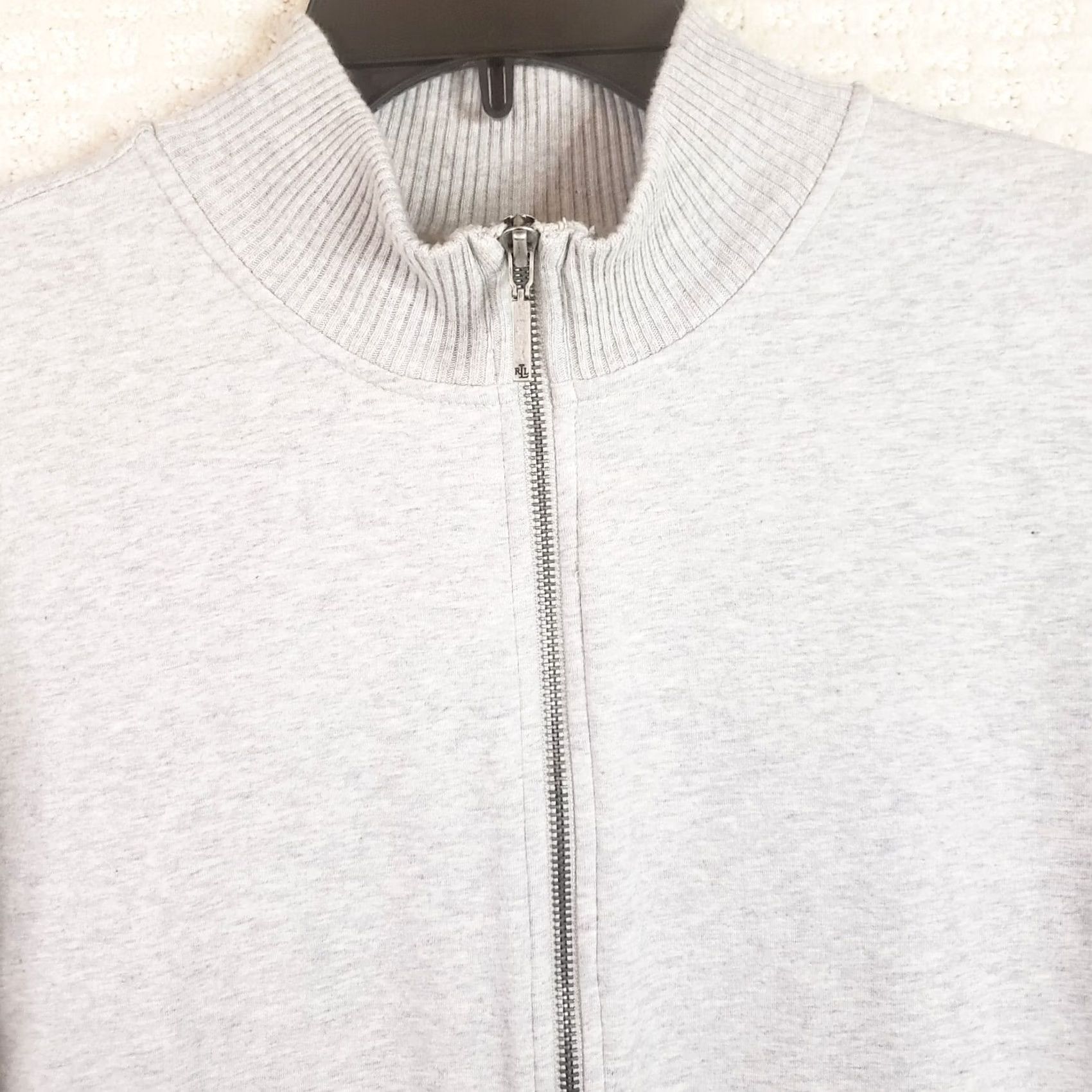 Ralph Lauren Lauren Ralph Lauren Active Jacket Womens XL Gray Jersey Full Zip Mock Collar Jacket Size XL / US 12-14 / IT 48-50 - 4 Thumbnail