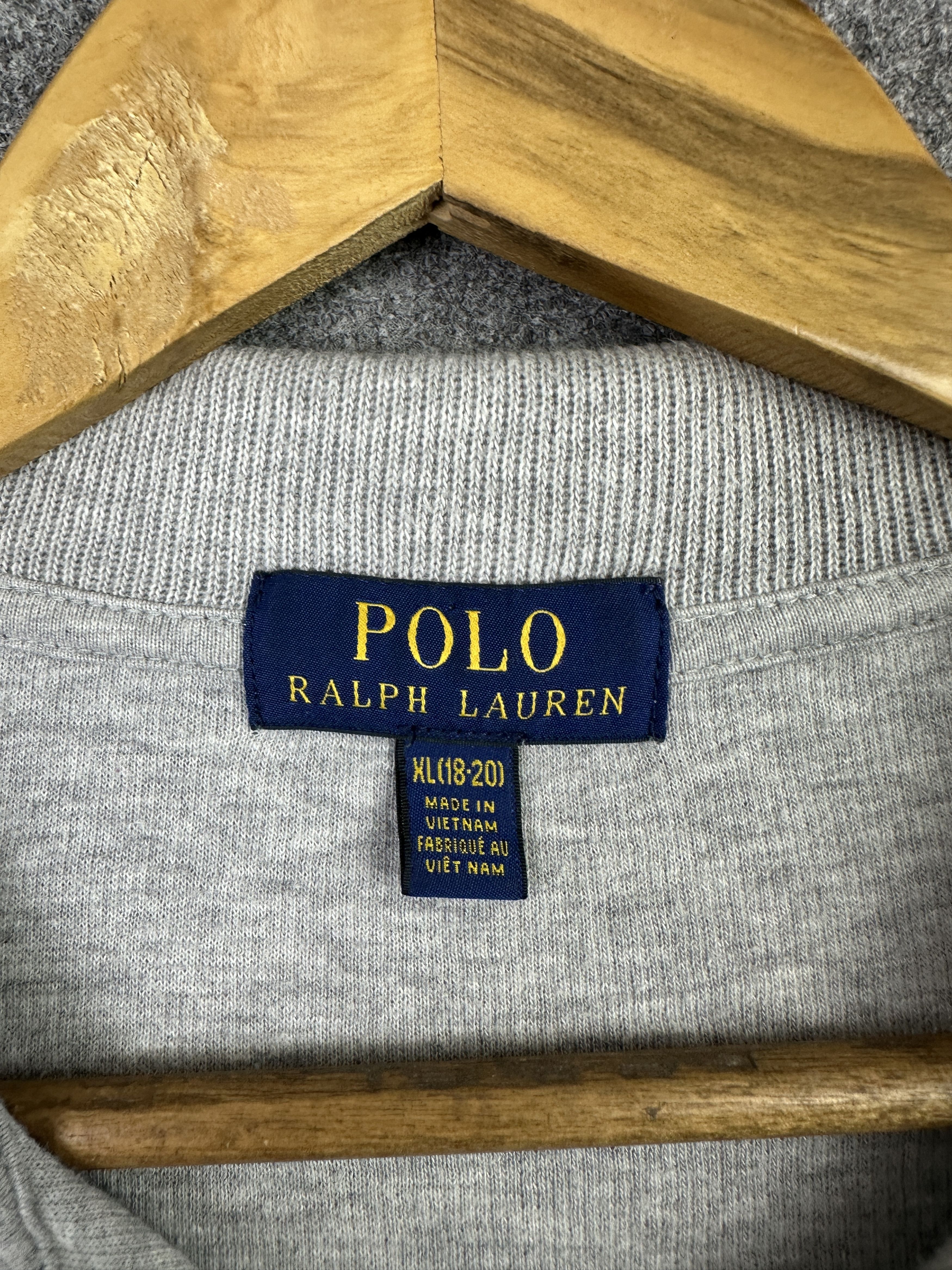 Polo Ralph Lauren Polo Ralph Lauren Grey Quarter-Zip Pullover BP006 Size US XL / EU 56 / 4 - 5 Thumbnail