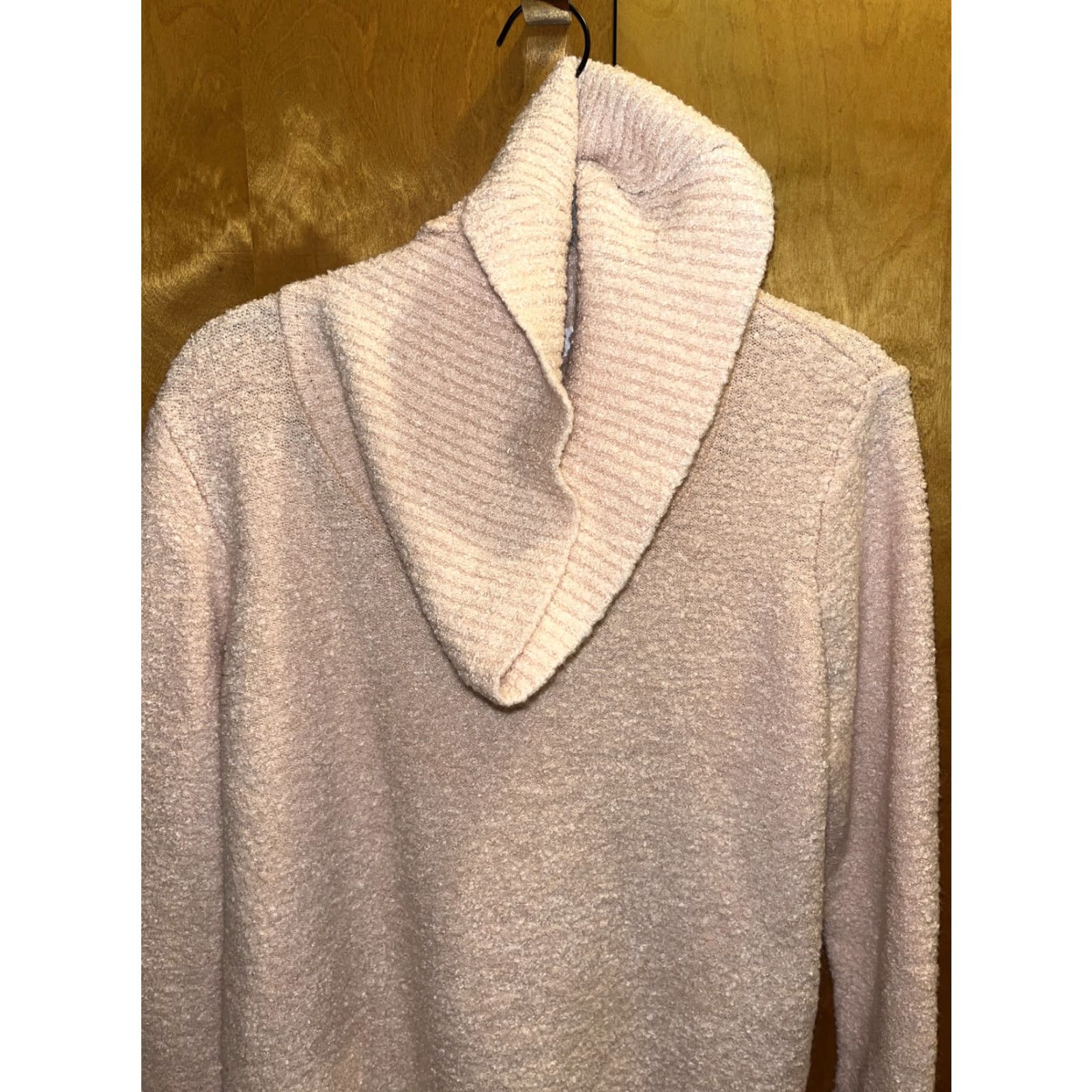 Calvin Klein Calvin Klein Women’s Sweater Shirt Pink Cowl Neck Dramatic All Seasons Long Sleeve Regular Size L Size L / US 10 / IT 46 - 4 Thumbnail
