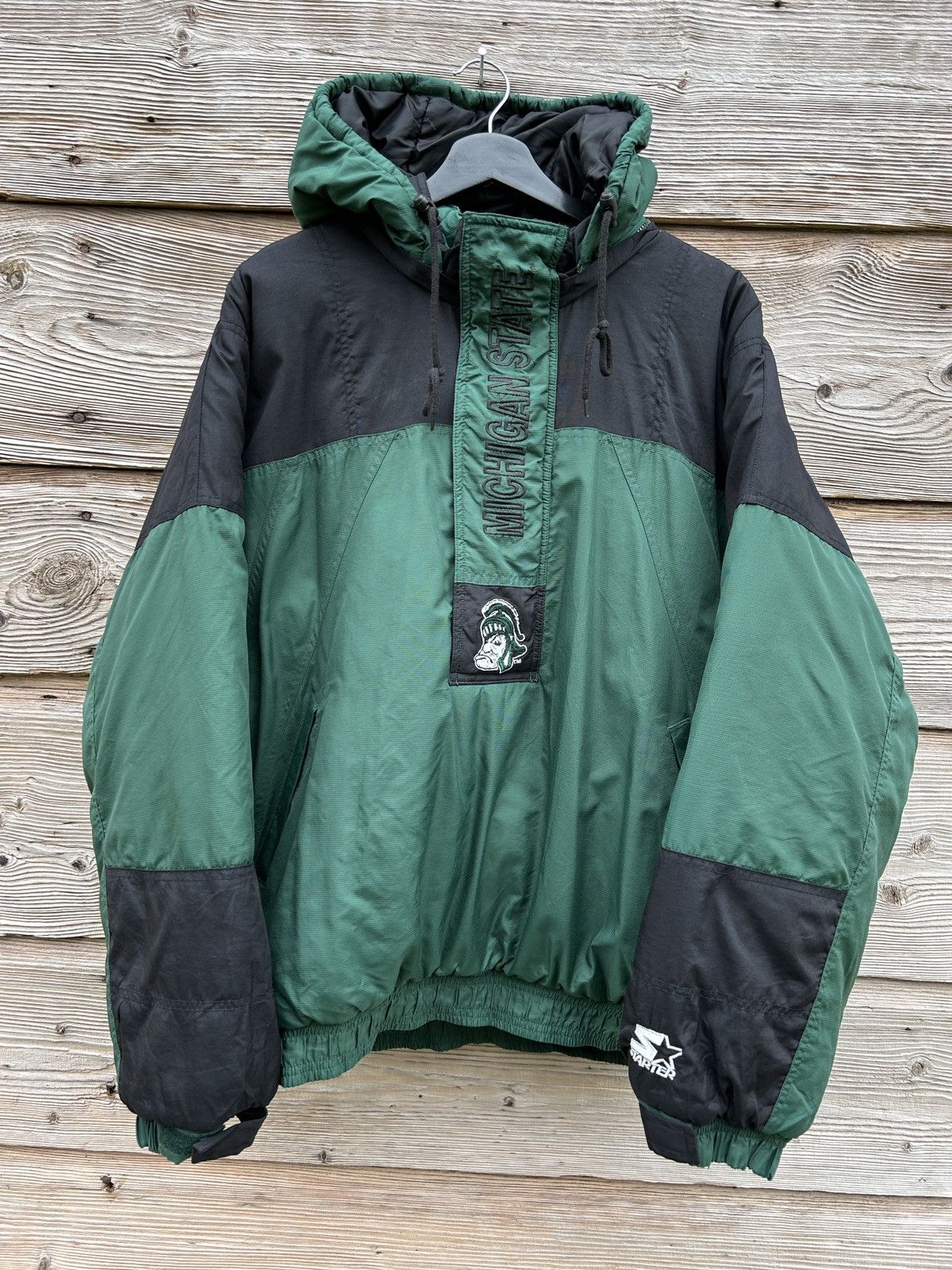 NFL 90s Vintage Starter Michigan State Spartans Parka Jacket Size US XL / EU 56 / 4 - 1 Thumbnail