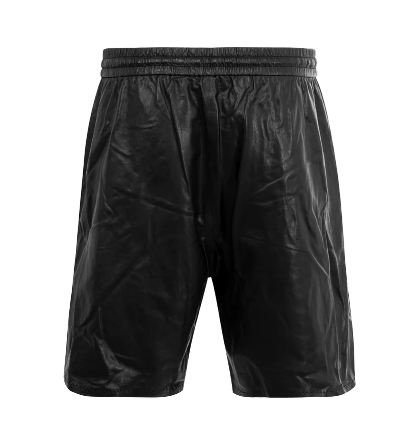 Amiri o1h1sh11225 Lightweight Leather Short in Black Size US 34 / EU 50 - 2 Thumbnail