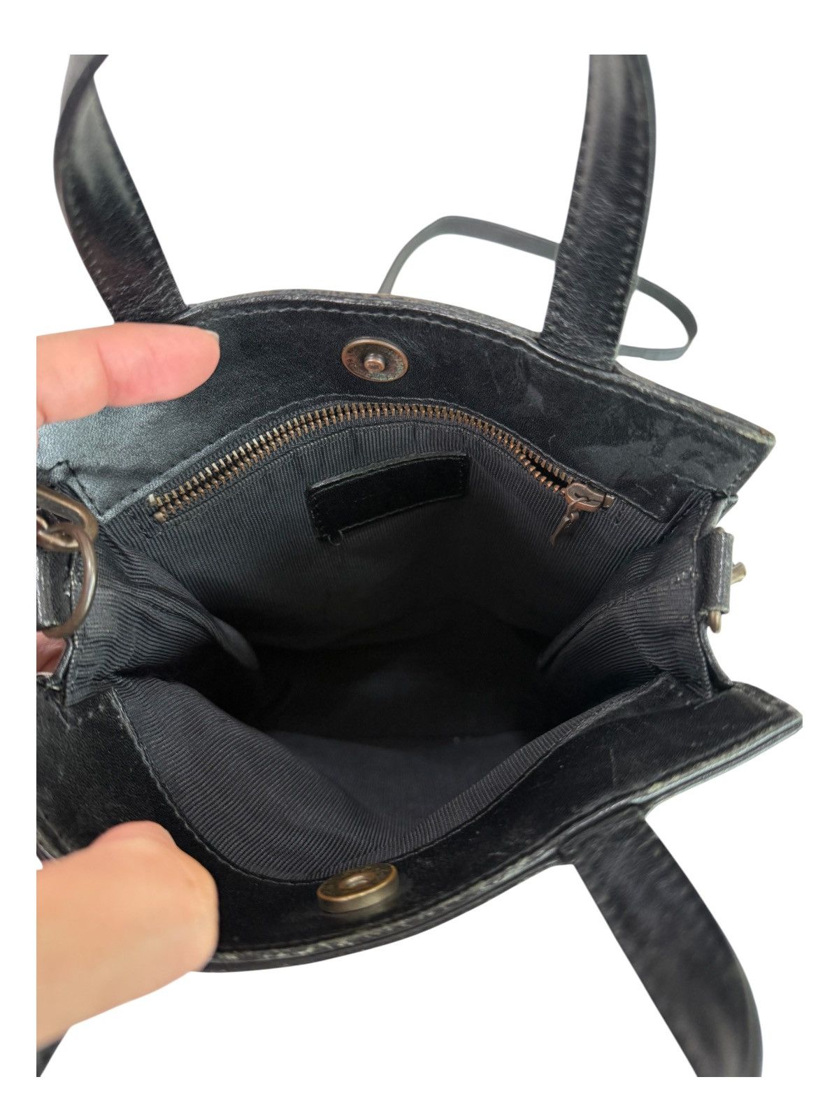 RARE Vintage 90s Jean Paul Gaultier Angel Leather 2 Way Bag