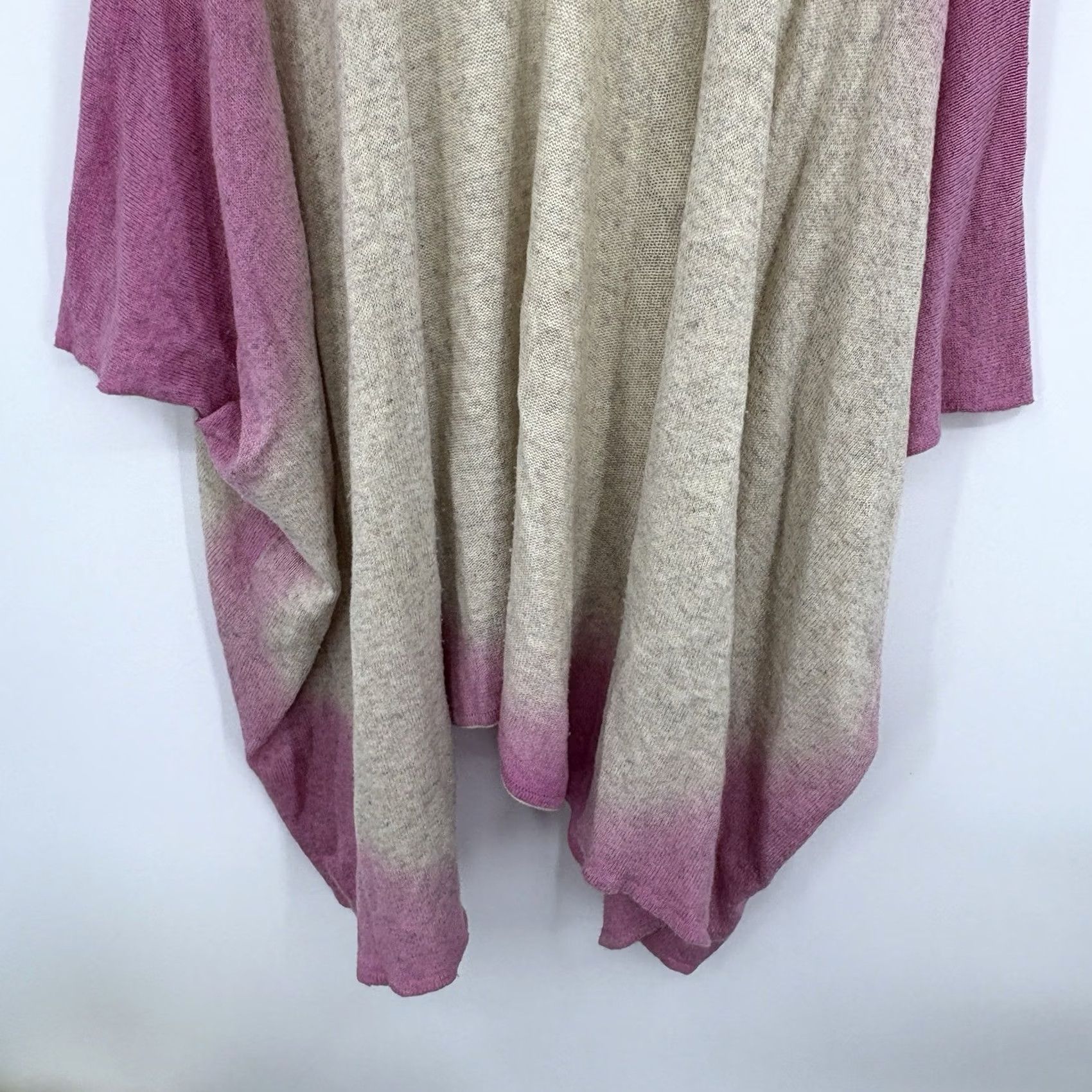 Vintage Roberta Roller Rabbit Pink Cashmere Sweater One Size Poncho Luxury Pullover Size ONE SIZE - 4 Thumbnail