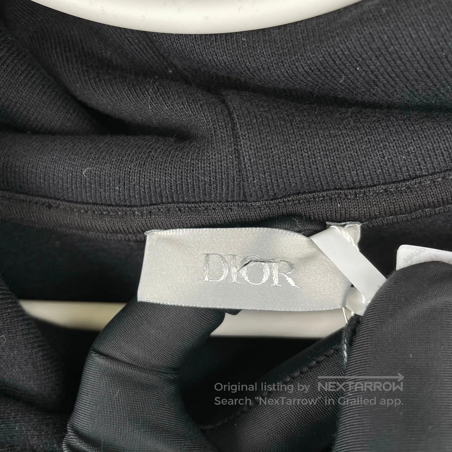 Dior Dior Black letter logo fleece hooded loose fit sporty crew Size US S / EU 44-46 / 1 - 6 Thumbnail
