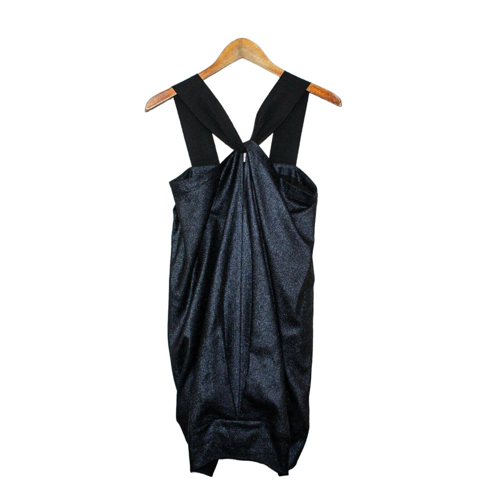 Zero + Maria Cornejo ZERO Maria Cornejo the Bubble Dress Blue Metallic wool Blend Size XS / US 0-2 / IT 36-38 - 7 Thumbnail