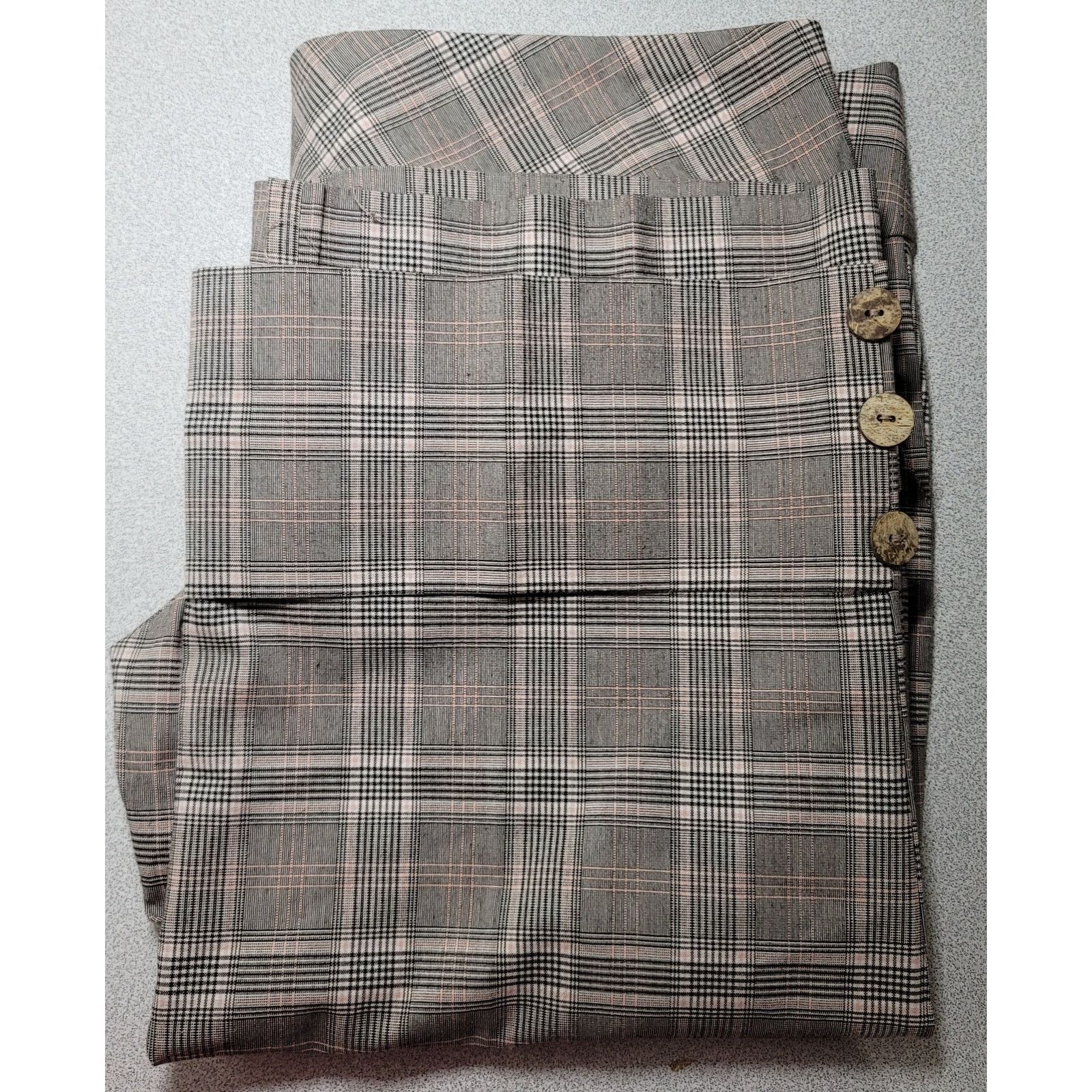 Other Crystal Candy Brown Pink Plaid Wide Cuff Bermuda Shorts L Size 34" / US 12 / IT 48 - 7 Thumbnail