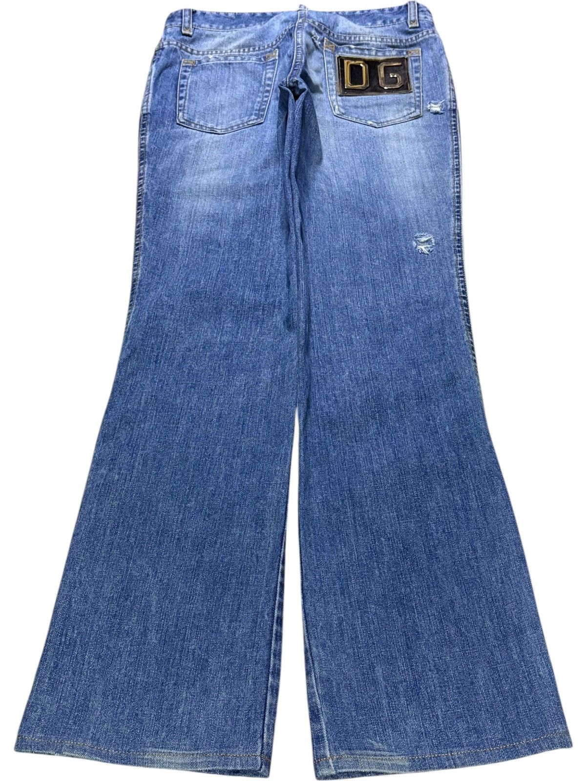 Dolce & Gabbana Vintage Dolce & Gabbana Mud Wash Bootcut Flare Jeans Size 28" / US 6 / IT 42 - 2 Thumbnail