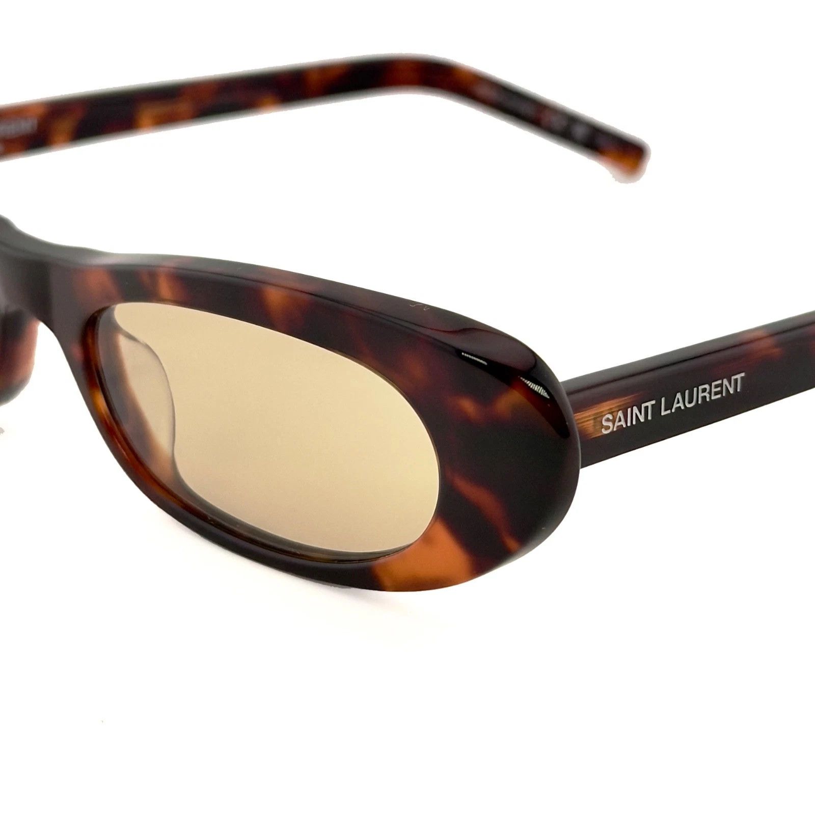 Yves Saint Laurent SAINT LAURENT SHADE SL 557 SL557 Brown Havana Sunglasses 008 Size ONE SIZE - 8 Thumbnail