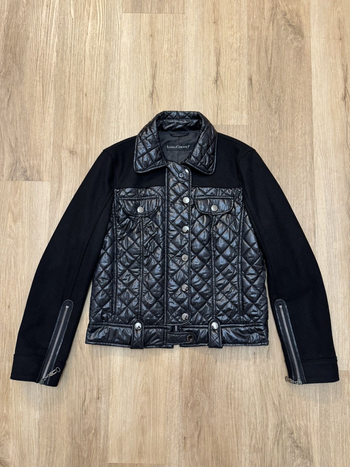 Luisa Cerano Luisa Cerano Quilted Hybrid Jacket Black size M Size M / US 6-8 / IT 42-44 - 1 Thumbnail