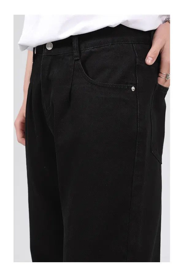 Japanese Brand Japanese style simple straight casual jeans for men Size US 32 / EU 48 - 4 Thumbnail