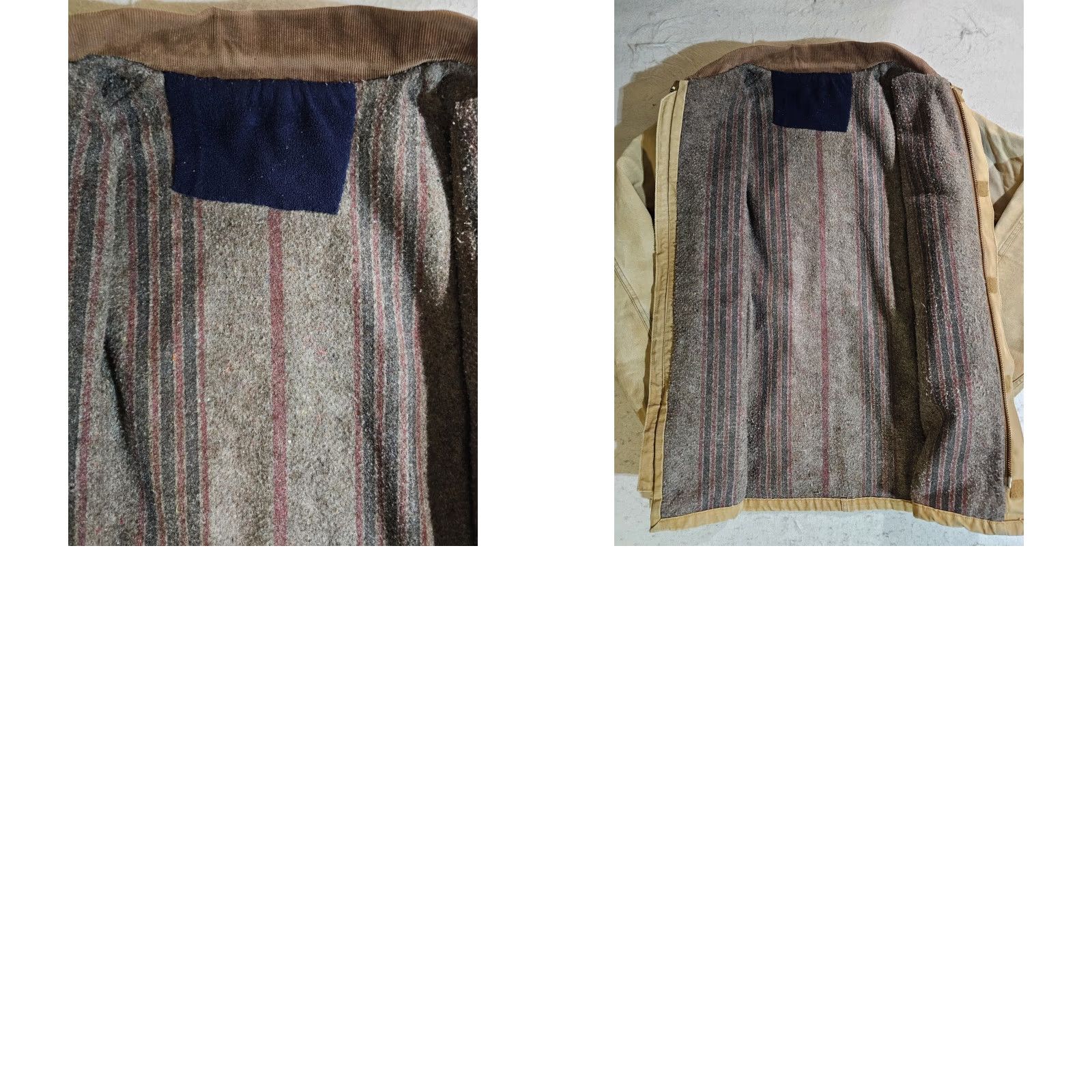 Carhartt VINTAGE Carhartt Muleskins Jacket Brown Blanket Lined Detroit Jacket Mens 2XL Bomber Jacket Wool Lining Canvas Cotton 90s Outdoor Workwear Mens Size US XXL / EU 58 / 5 - 10 Thumbnail