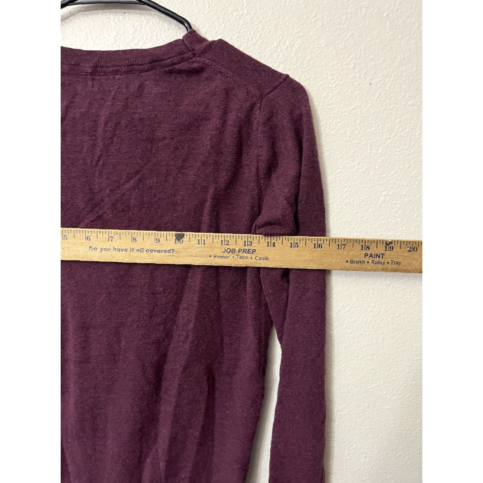 Gap GAP Cardigan Shirt Women XS Teal Button Down Front Lightweight Knit Crew Neck Maroon 90s? Size XS / US 0-2 / IT 36-38 - 6 Thumbnail