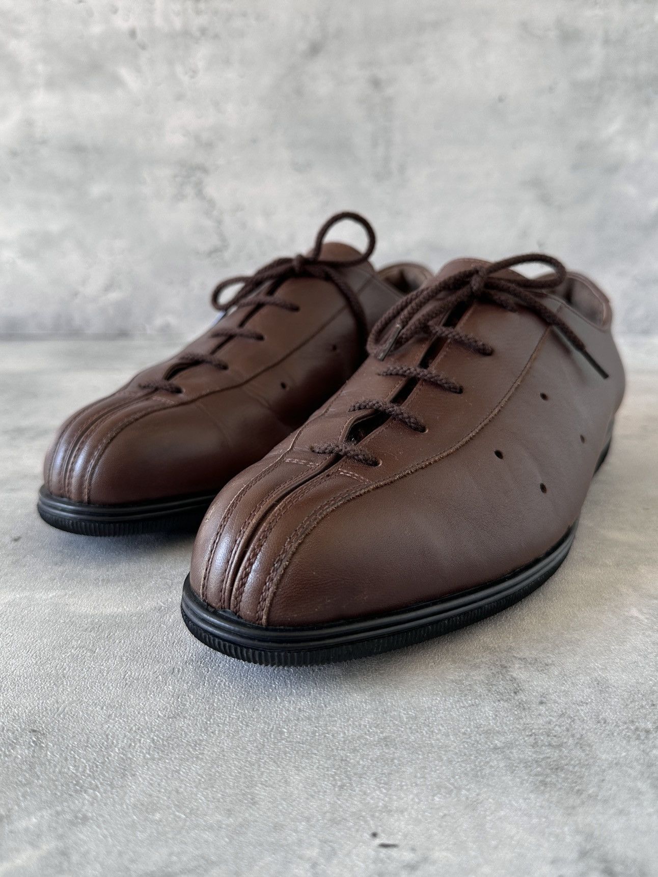 Issey Miyake 1990s PLEGADA LEATHER SHOES Size US 8 / EU 41 - 22 Thumbnail