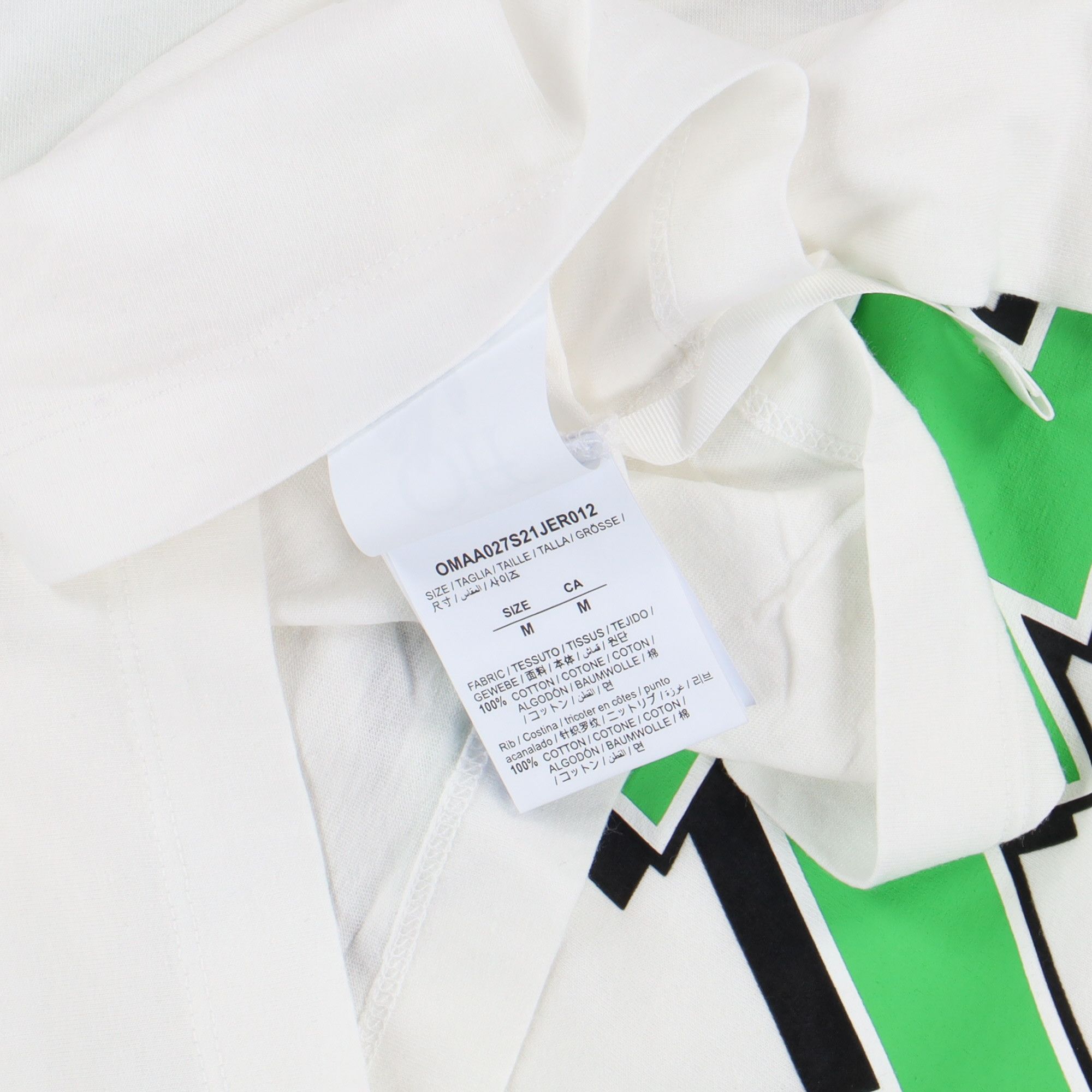 Off-White White Lighting Bolt Arrows Logo T-Shirt Size M / US 6-8 / IT 42-44 - 6 Thumbnail