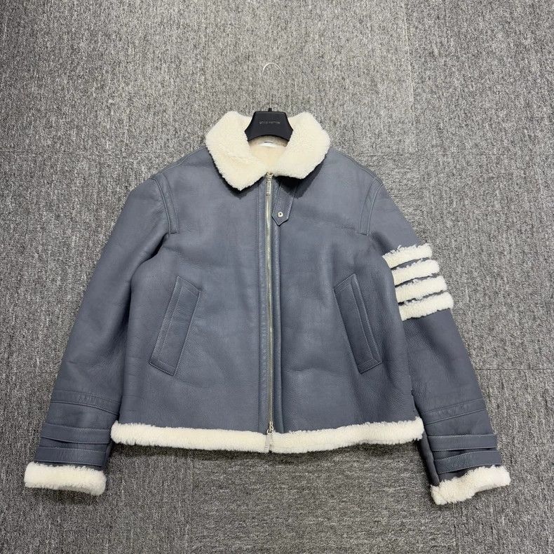 Thom Browne Sheepskin Leather Jacket-dmc