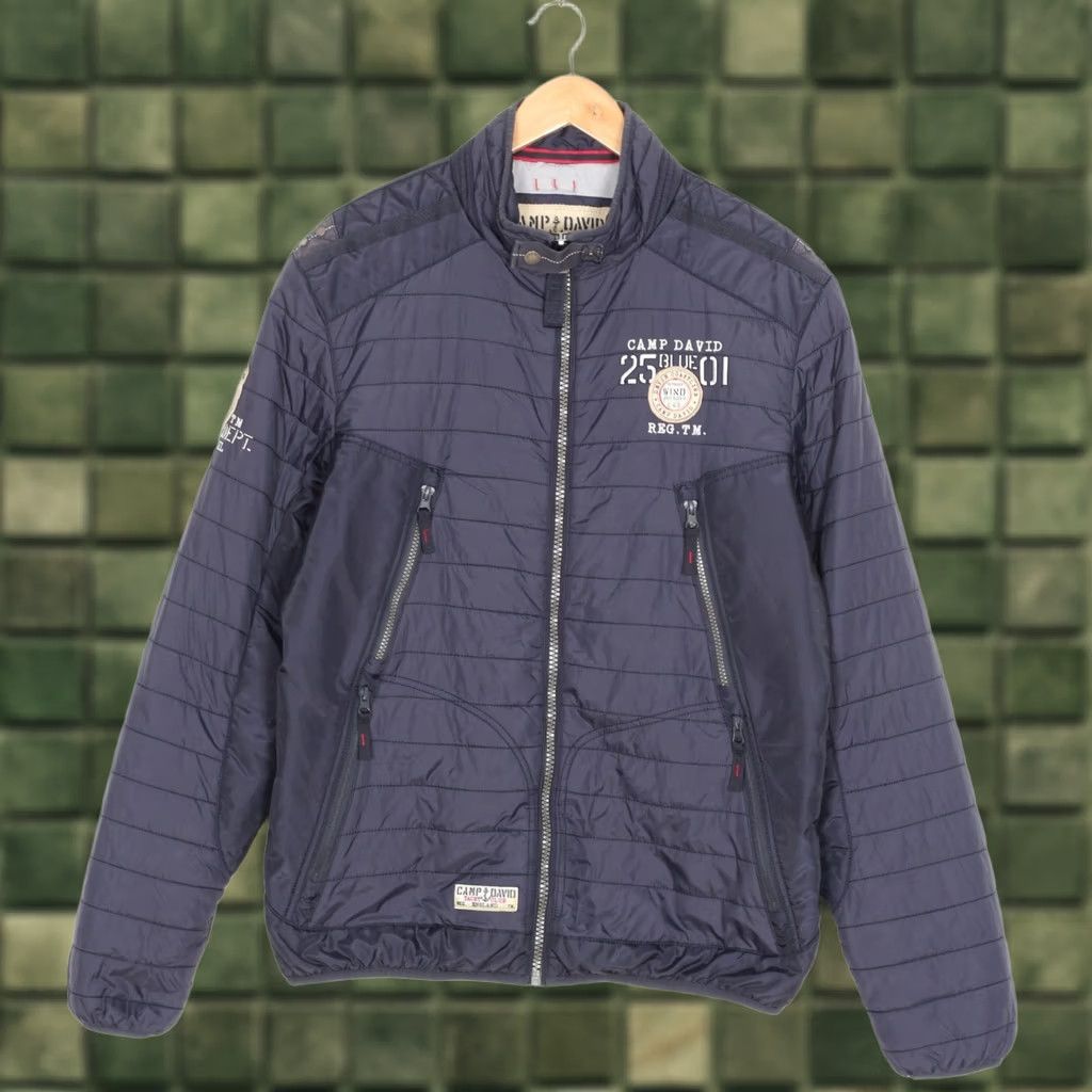 Vintage CAMP DAVID Quilted Jacket Men Size XL MJ6205 Size US XL / EU 56 / 4 - 1 Thumbnail