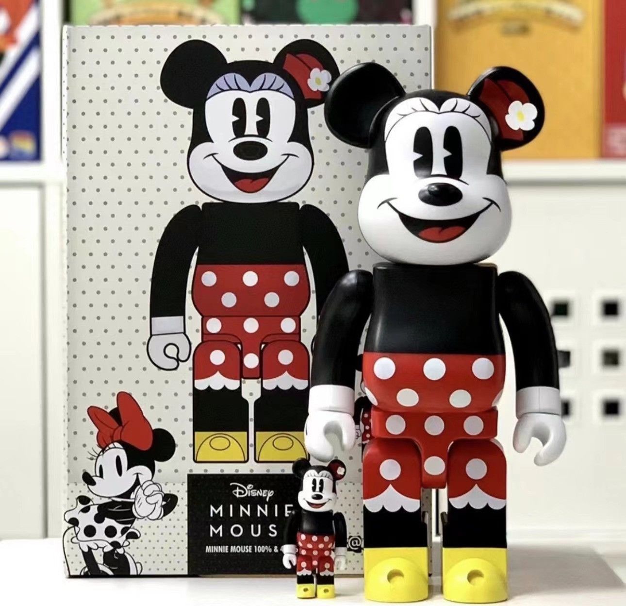 Bearbrick Disney Minnie Mouse 100% & 400% Set