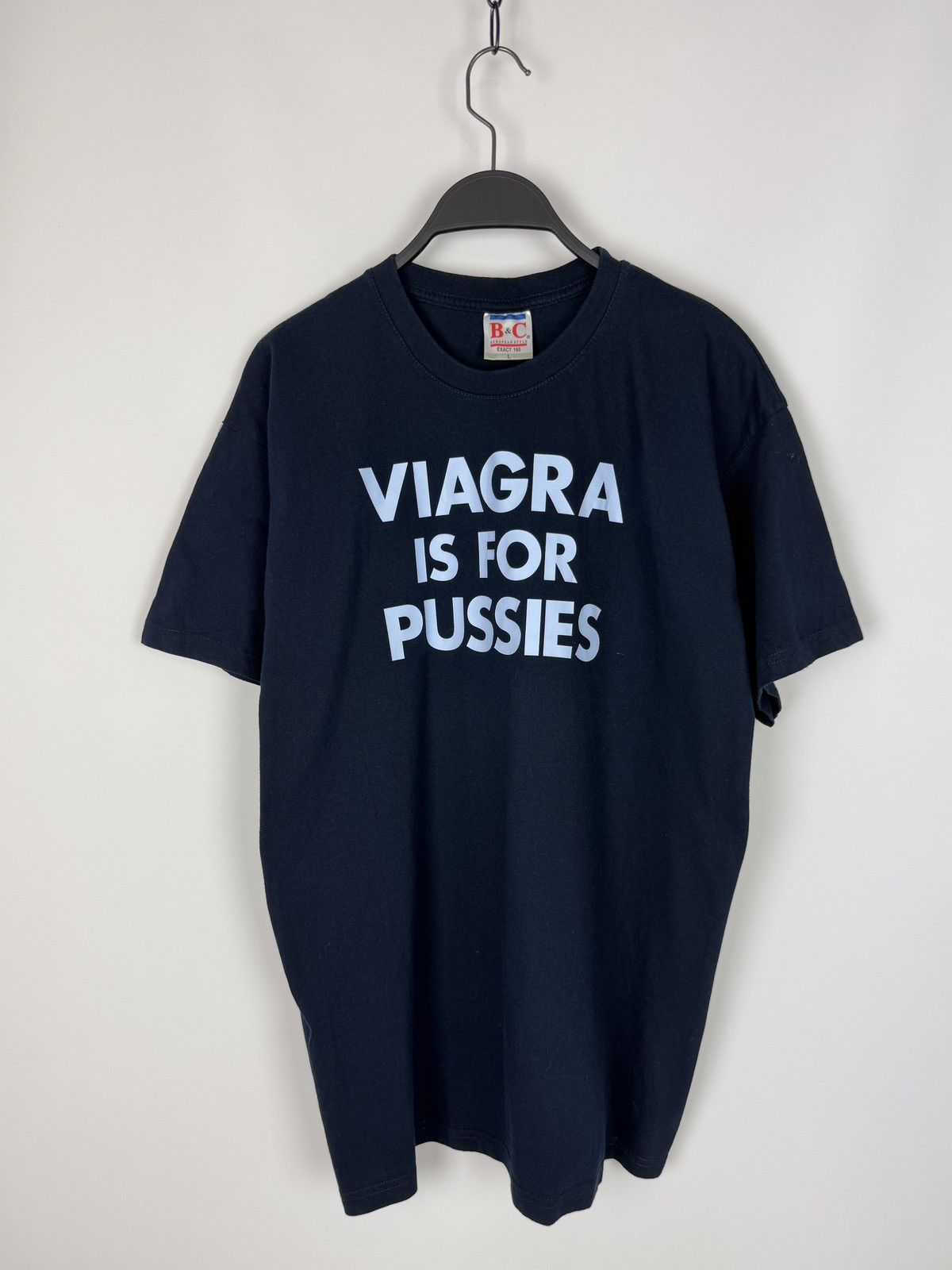 Vintage Y2K Vintage Viagra Is For Pussies Quote Pornstar Tee Size US L / EU 52-54 / 3 - 1 Thumbnail