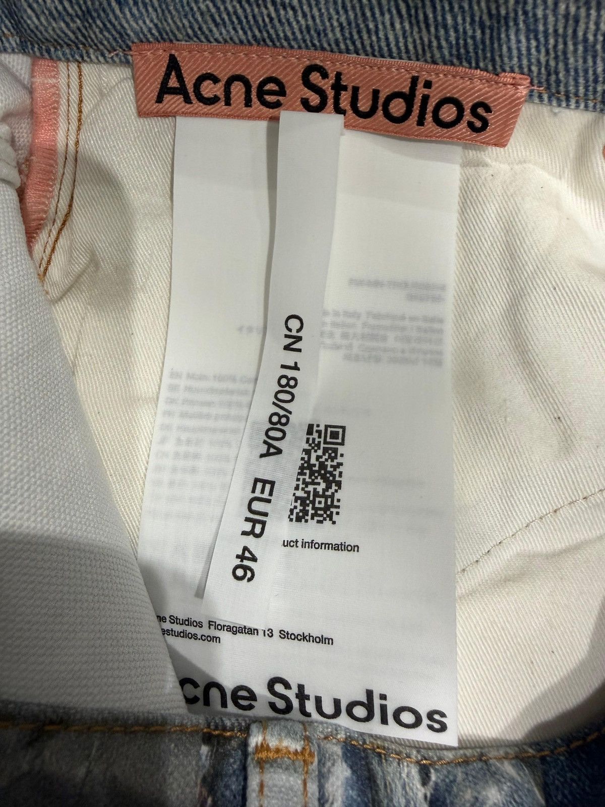 Acne Studios ACNE STUDIOS - Printed Jeans Regular Fit Size US 30 / EU 46 - 3 Thumbnail