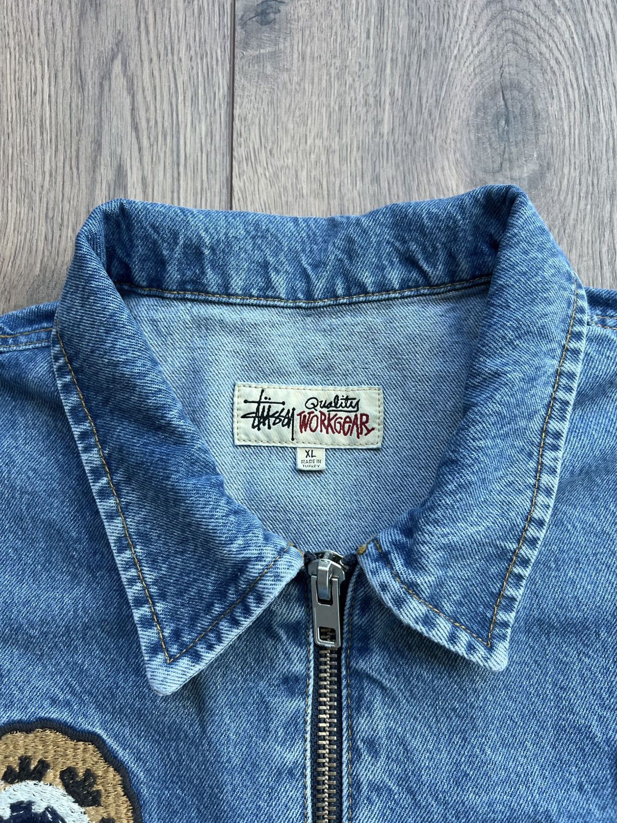 Stussy x Noma t.d. Denim Zip Work Jacket Blue XL