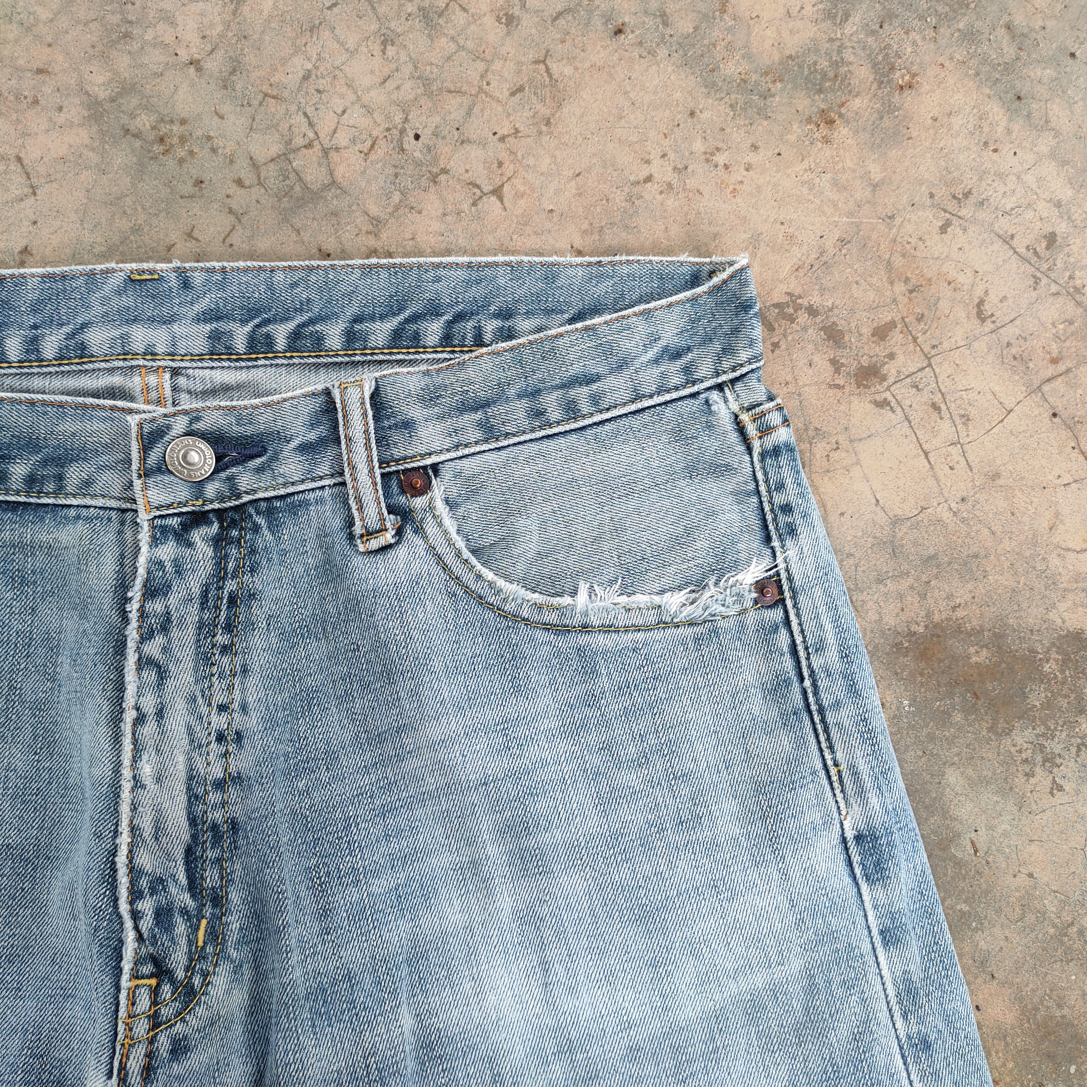 Japanese Brand Vintage japanese faded blue jeans denim pants Size US 34 / EU 50 - 16 Thumbnail