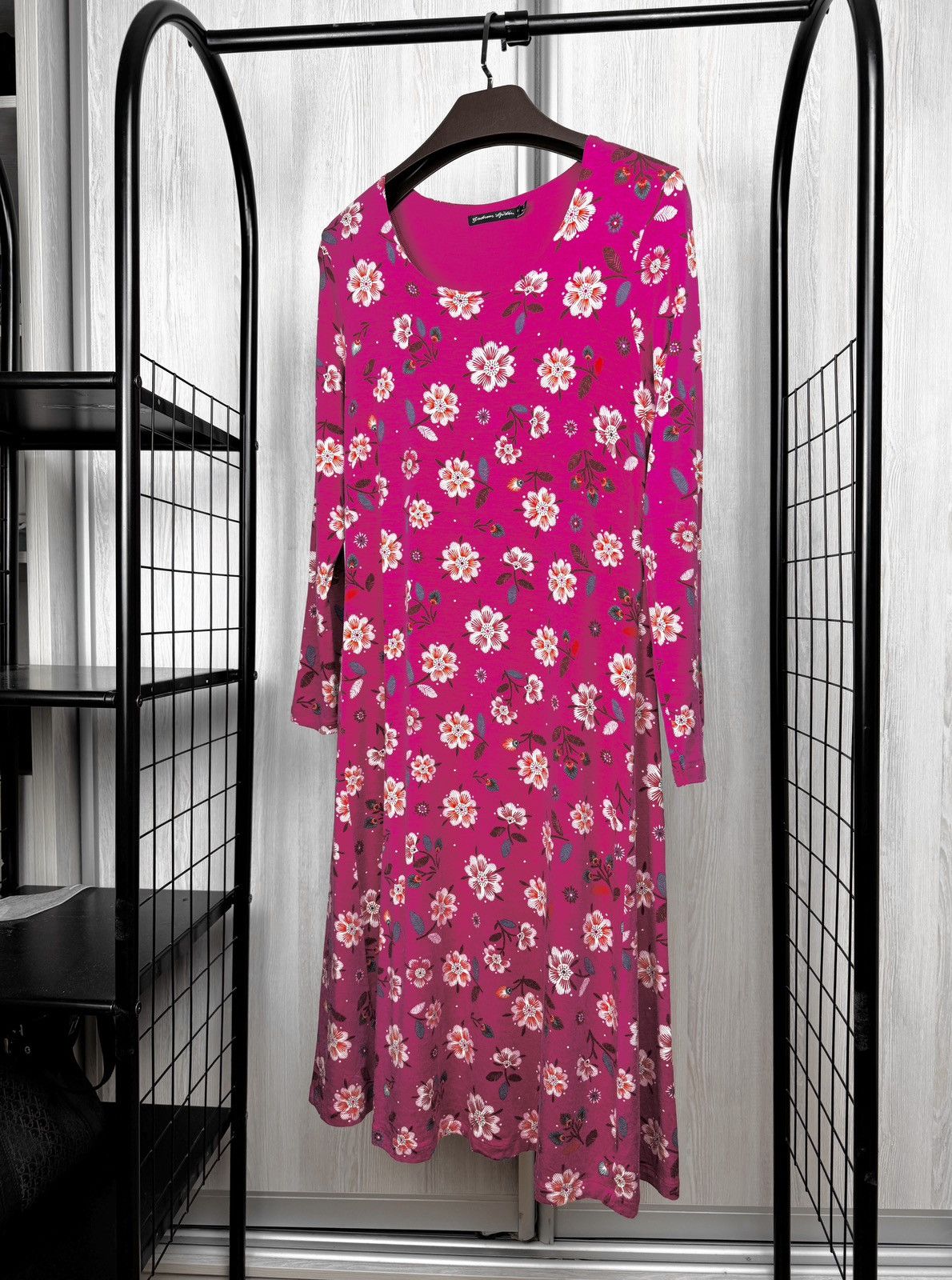 Gudrun Sjoden Gudrun Sjoden flower floral pink midi long sleeve dress M Size M / US 6-8 / IT 42-44 - 5 Thumbnail
