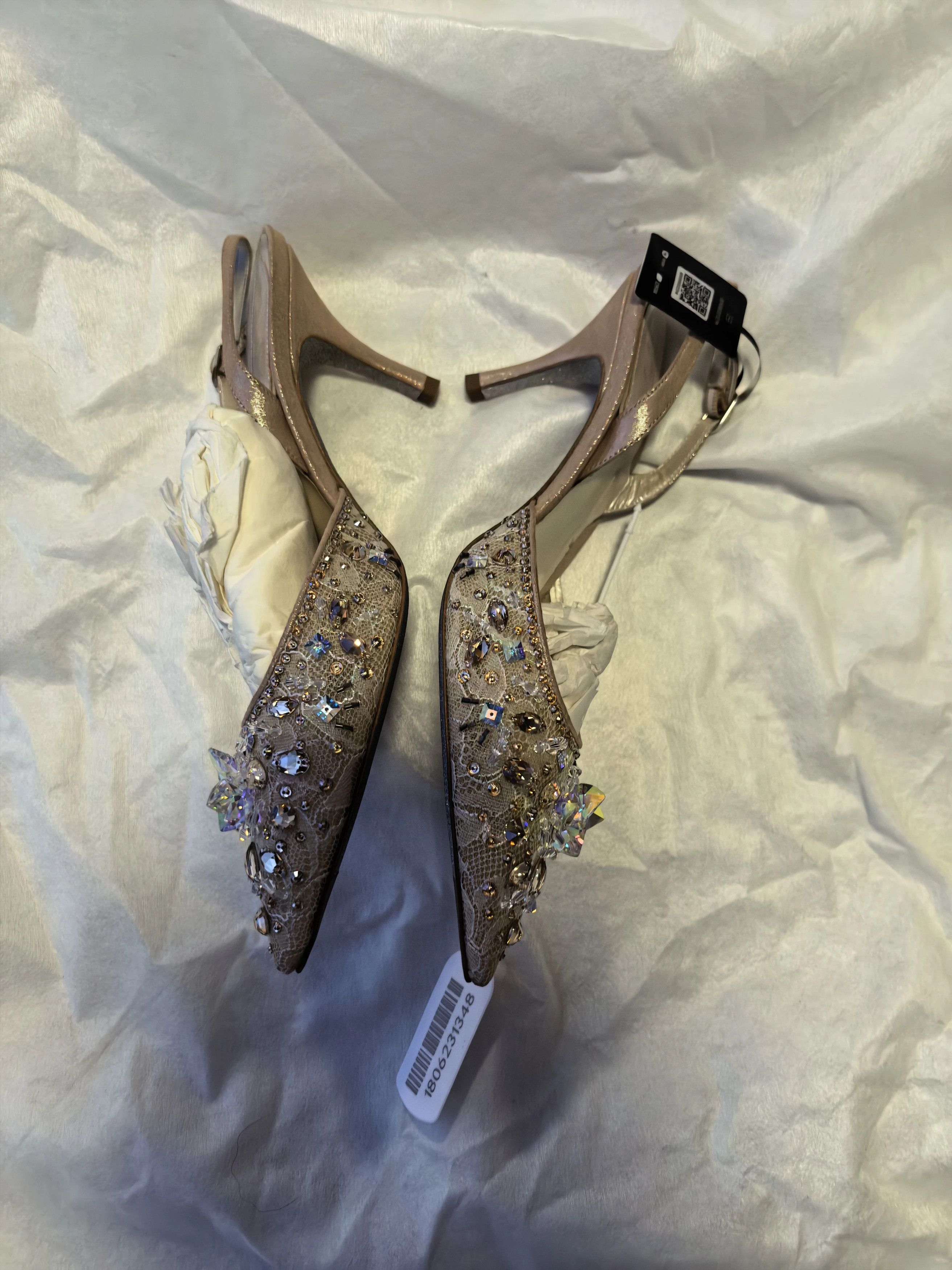 Rene Caovilla Rene Caovilla Crystal Rhinestone Heels EU36 Sparkly Size US 5.5 / IT 35.5 - 3 Thumbnail
