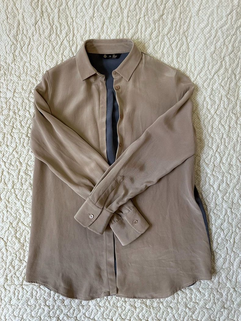 Loro Piana LORO PIANA size38 Silk shirts Size S / US 4 / IT 40 - 1 Thumbnail