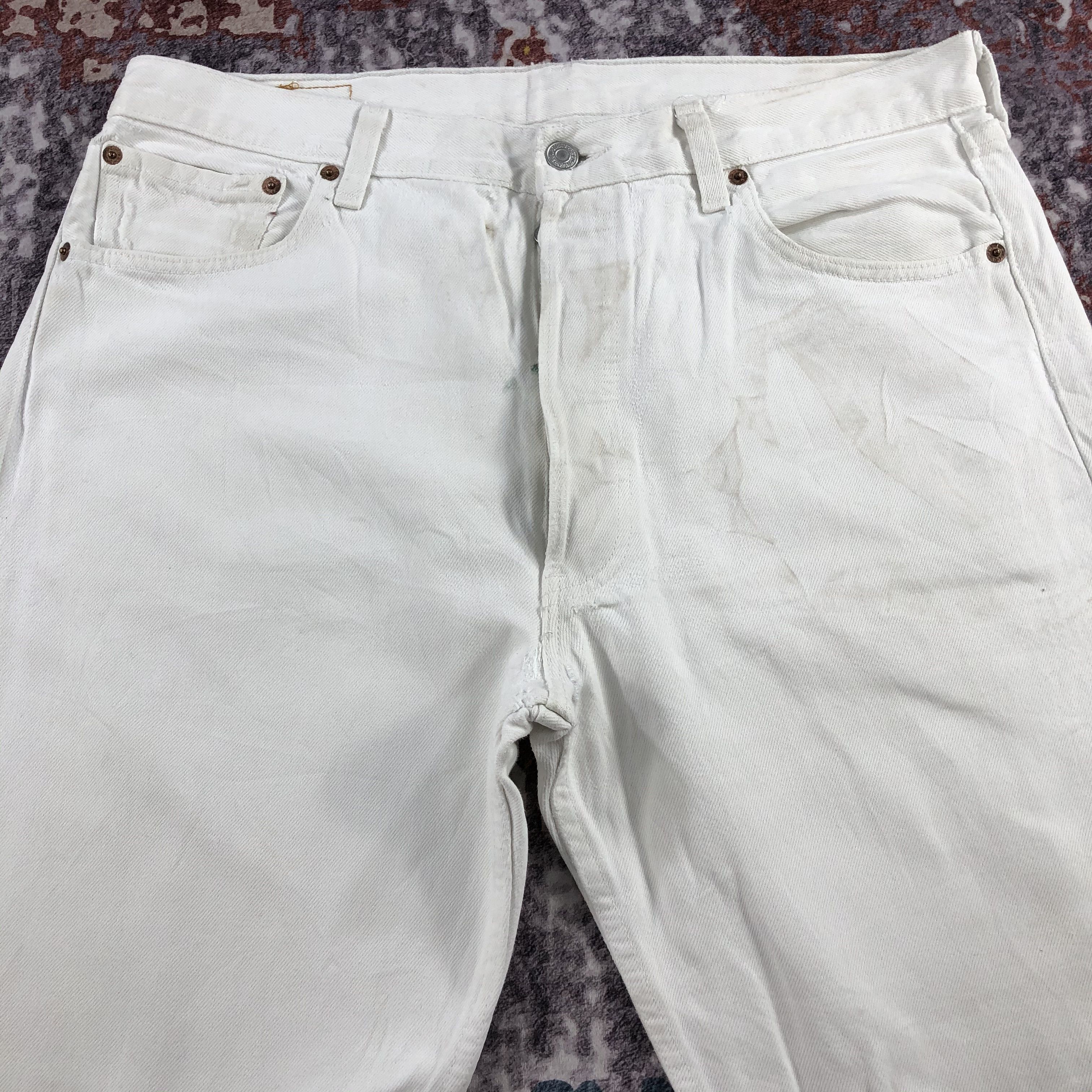Levi's × Vintage Vintage 90s Light Wash Levis 501 Jeans - JM2311 Size US 36 / EU 52 - 3 Thumbnail