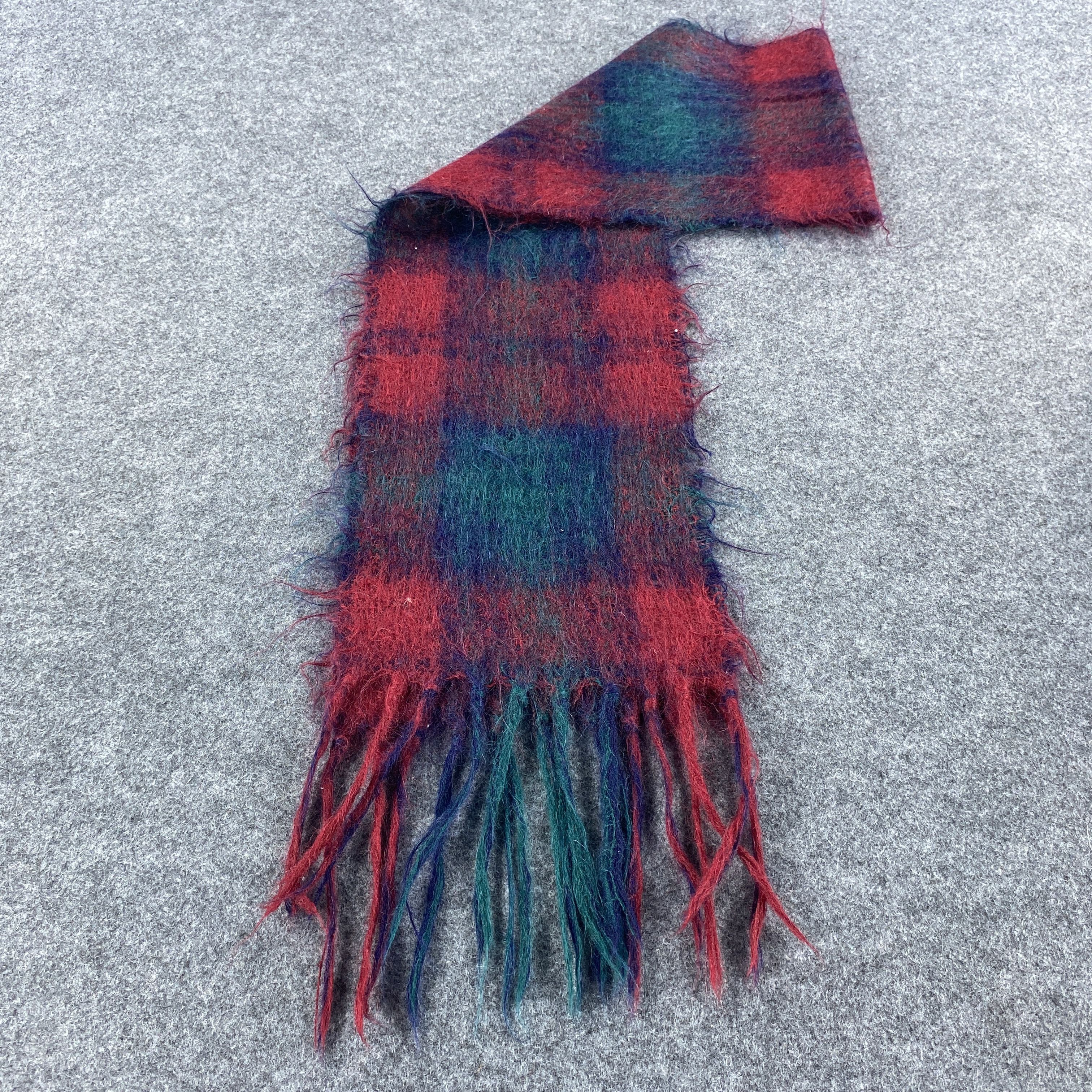 Vintage ROYAL SCOT MOHAIR Scarf # Muffler # Neckwear # D483 Size ONE SIZE - 5 Thumbnail