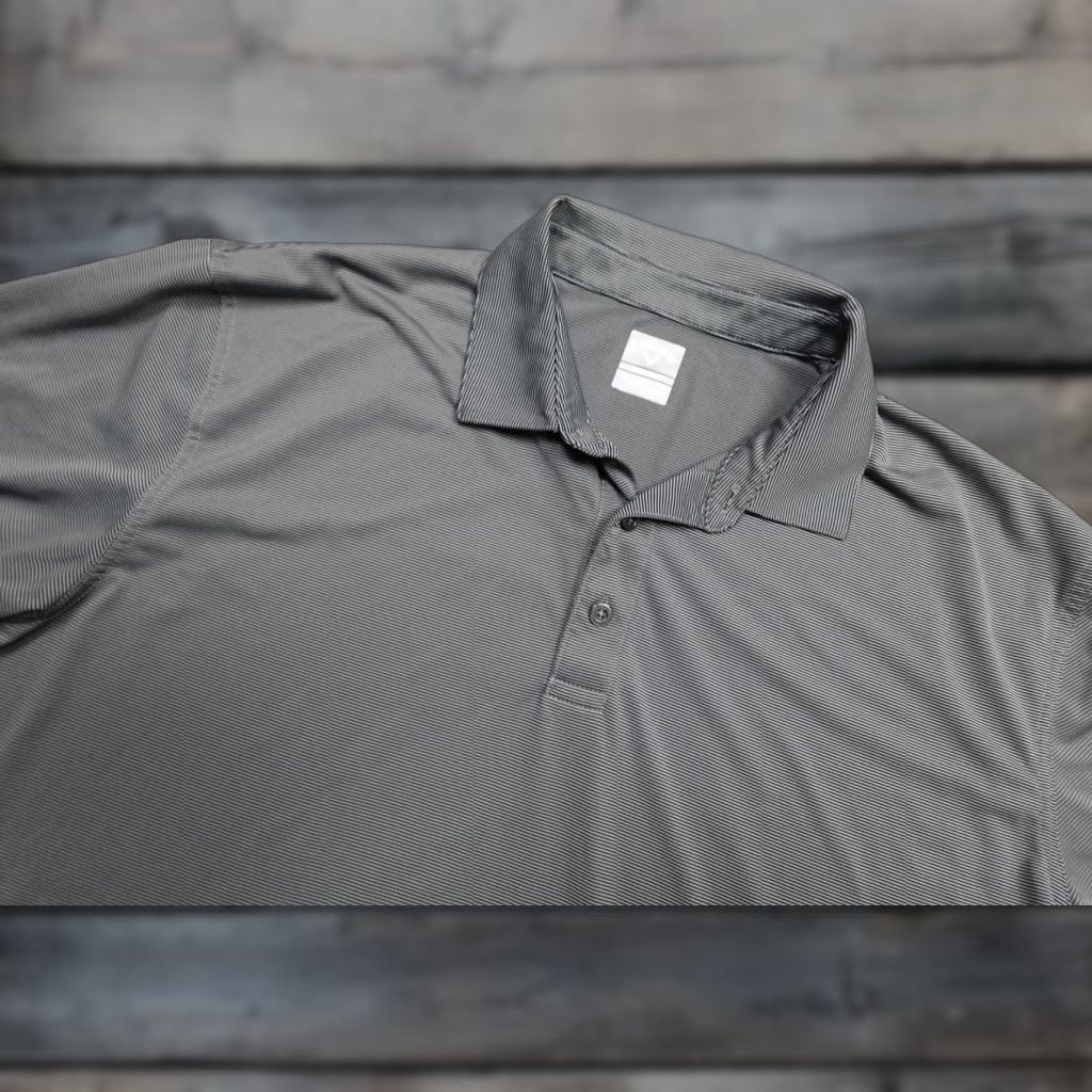 Callaway Callaway Opti Dri Polo Mens XL Gray Stripe Short Sleeve Golf Performance Moisture Wicking Size US XL / EU 56 / 4 - 1 Thumbnail