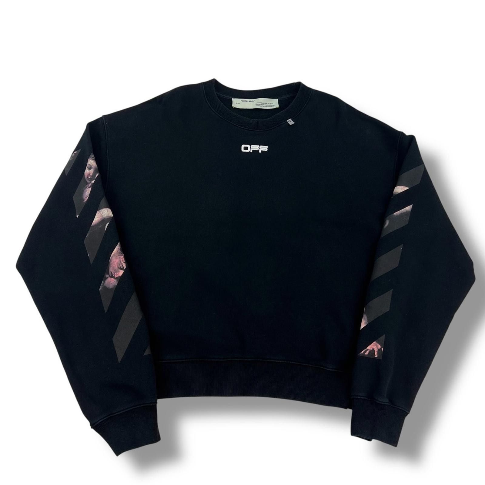 Off-White Off-White Caravaggio Arrows Black Sweatshirt Size US L / EU 52-54 / 3 - 3 Thumbnail
