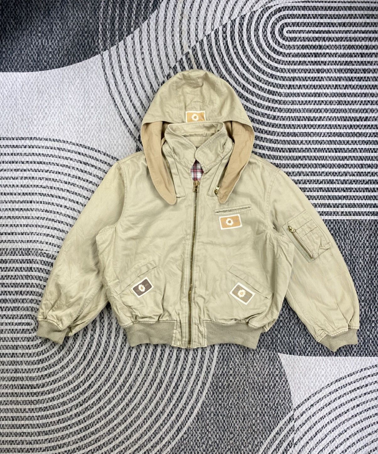 Pink House Vintage Pink House Back Hit Spellout Bomber Hooded Jacket Size US XL / EU 56 / 4 - 5 Thumbnail