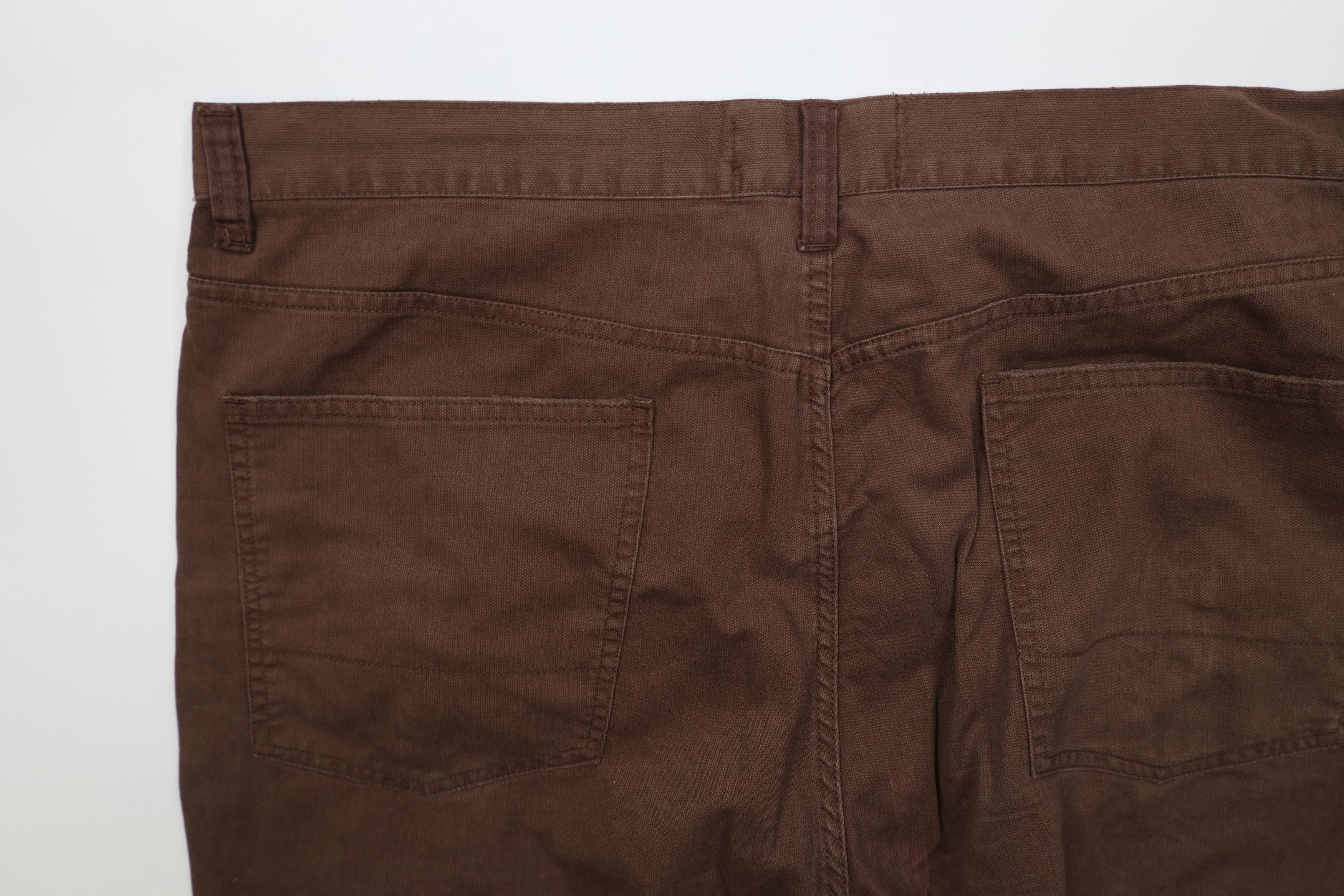 Vintage Vintage 90s Y2K Streetwear Baggy Wide Leg Twill Pants Brown Size US 42 / EU 58 - 16 Thumbnail
