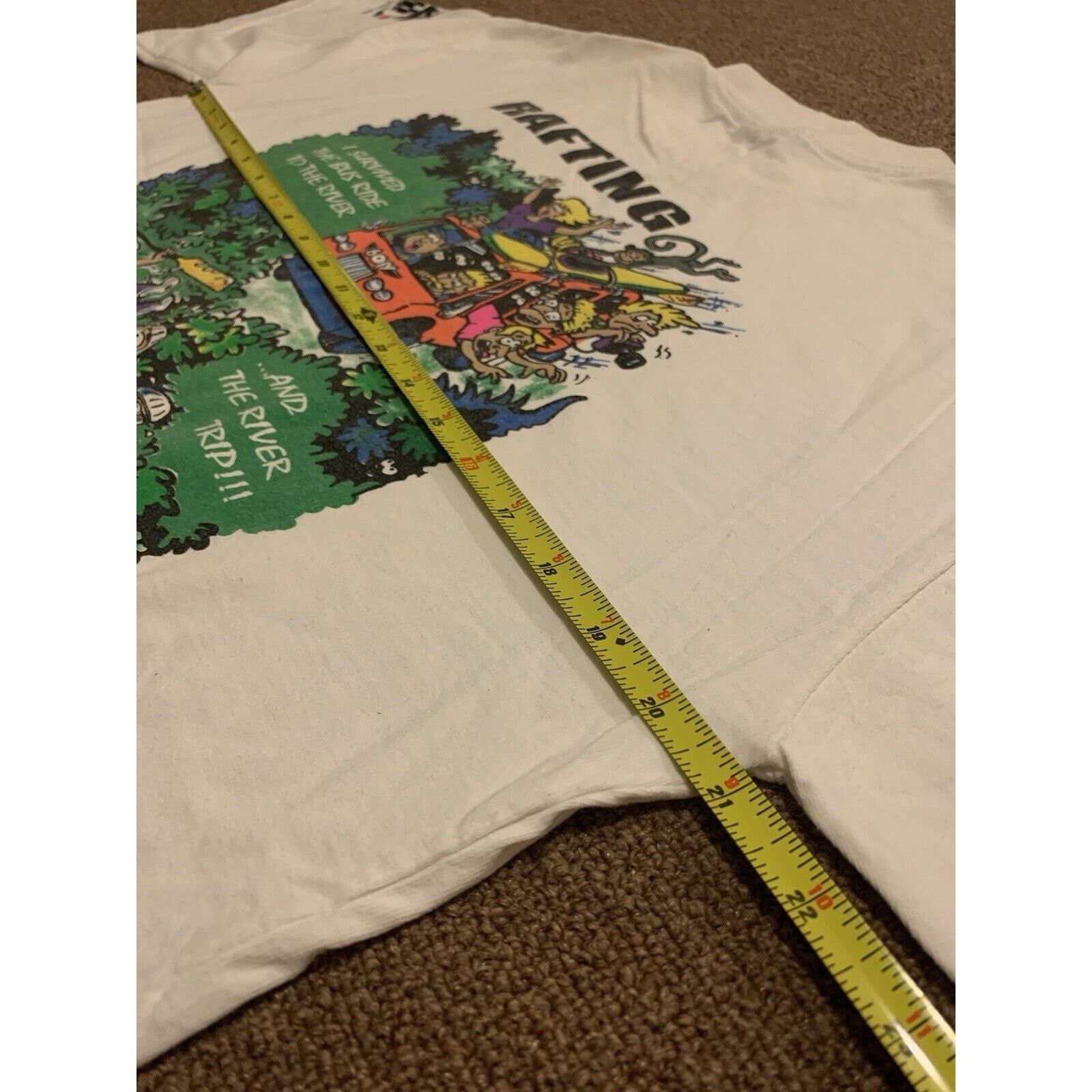 The Unbranded Brand Vintage Costa Rica Rafting River White T Shirt Men M Cotton Size US M / EU 48-50 / 2 - 3 Thumbnail