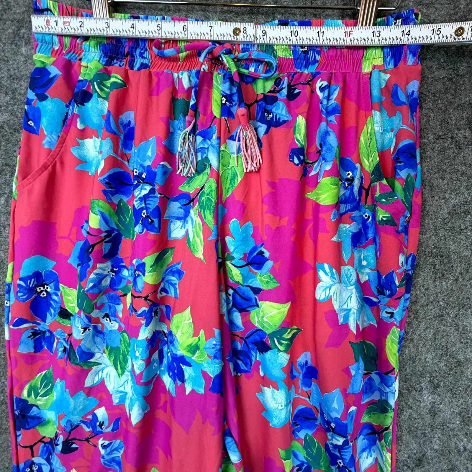 Tommy Bahama Tommy Bahama Jogger Pants Small Pink Blue Hawaiian Resort Size 29" - 3 Thumbnail