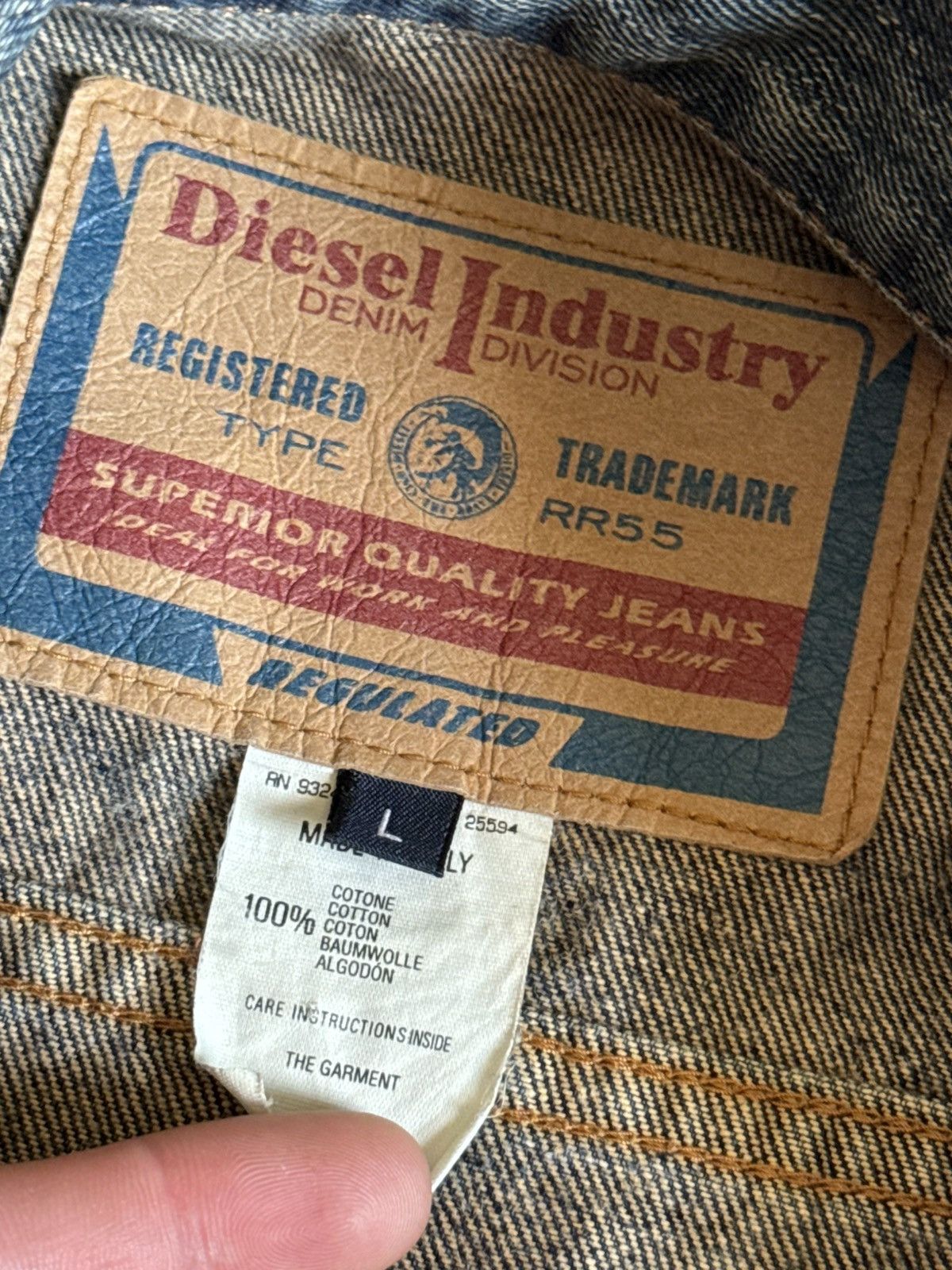 Diesel Diesel L/size retro vintage denim jacket washed Y2K LGB 90s Size L / US 10 / IT 46 - 5 Thumbnail
