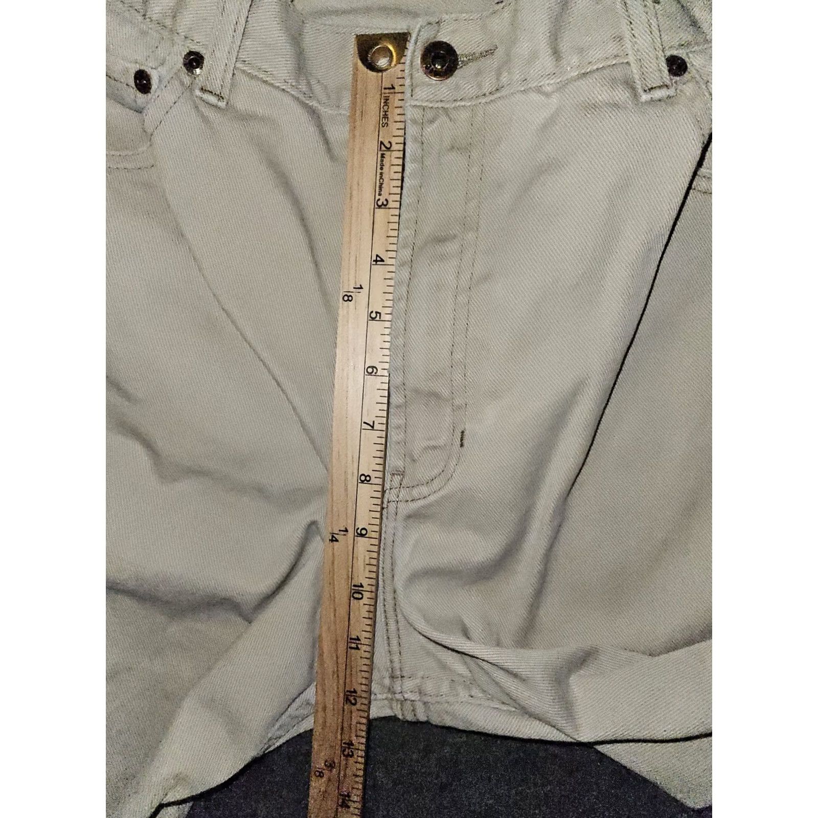 Vintage VINTAGE L.L. BEAN Jeans Straight Men's 38x32 Denim Cotton Cream Distressed Outdoor Casual Logo 90s Mens Size US 38 / EU 54 - 4 Thumbnail