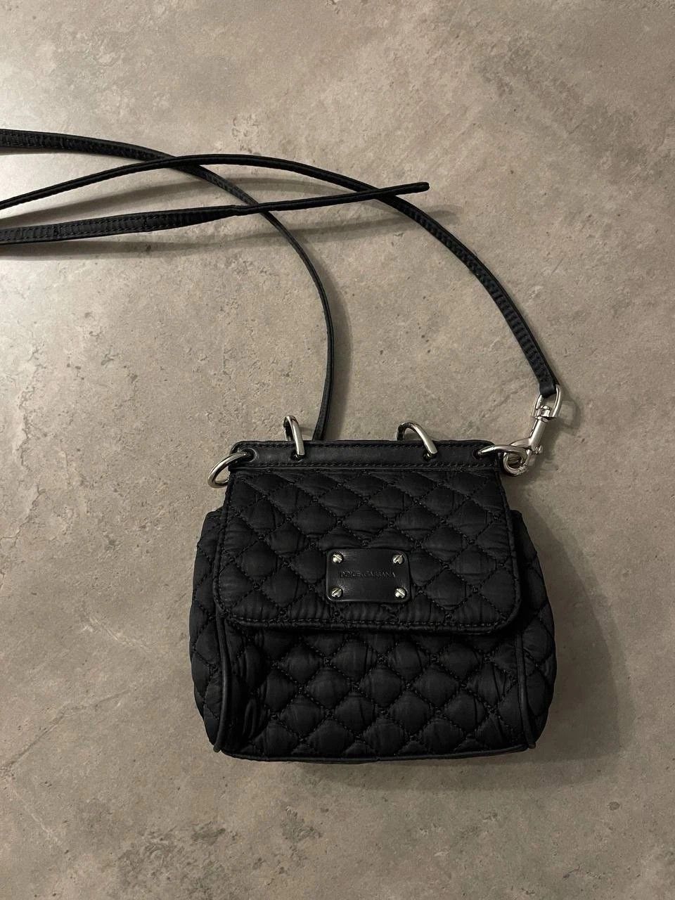 Dolce & Gabbana Vintage Dolce & Gabanna Nylon mini Bucket Bag Black Quilted Size ONE SIZE - 2 Thumbnail