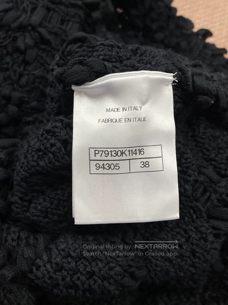 Chanel Chanel 25P black three-dimensional crochet woven suspender Size XS / US 0-2 / IT 36-38 - 5 Thumbnail