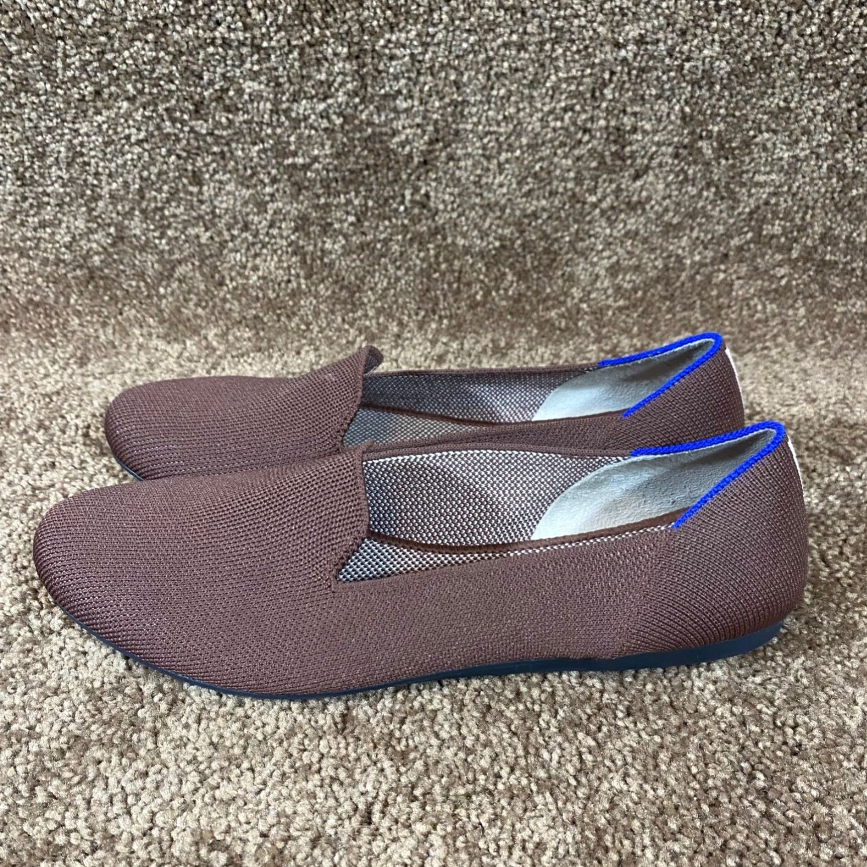 Vintage Rothy's Womens 8.5 Ballet Flats Round Toe Workwear Authentic Maroon Burgundy Size US 8.5 / IT 38.5 - 6 Thumbnail