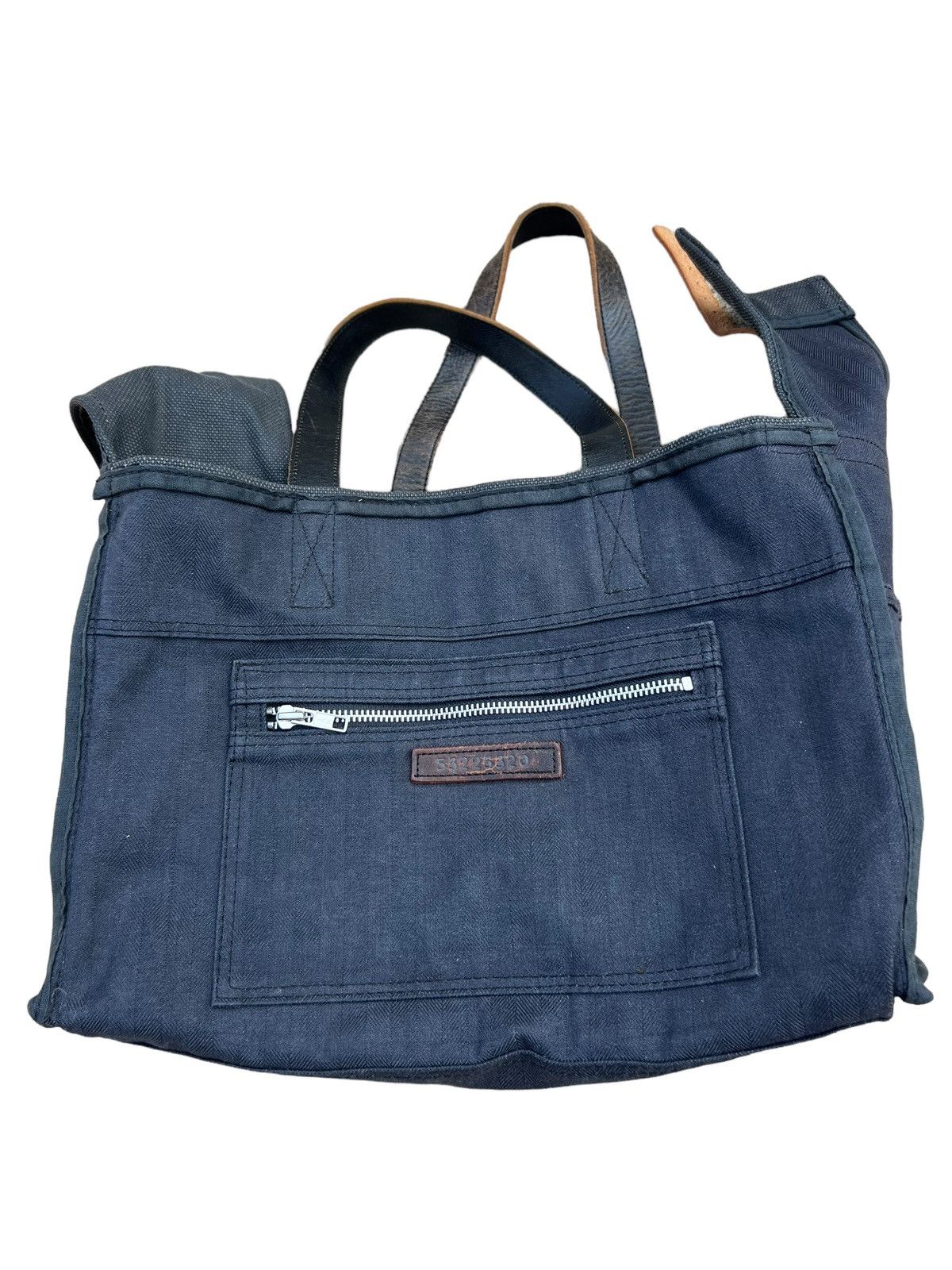 Porter 53225320 Waxed Herringbone Twill Cotton Handle Bag Size ONE SIZE - 16 Thumbnail