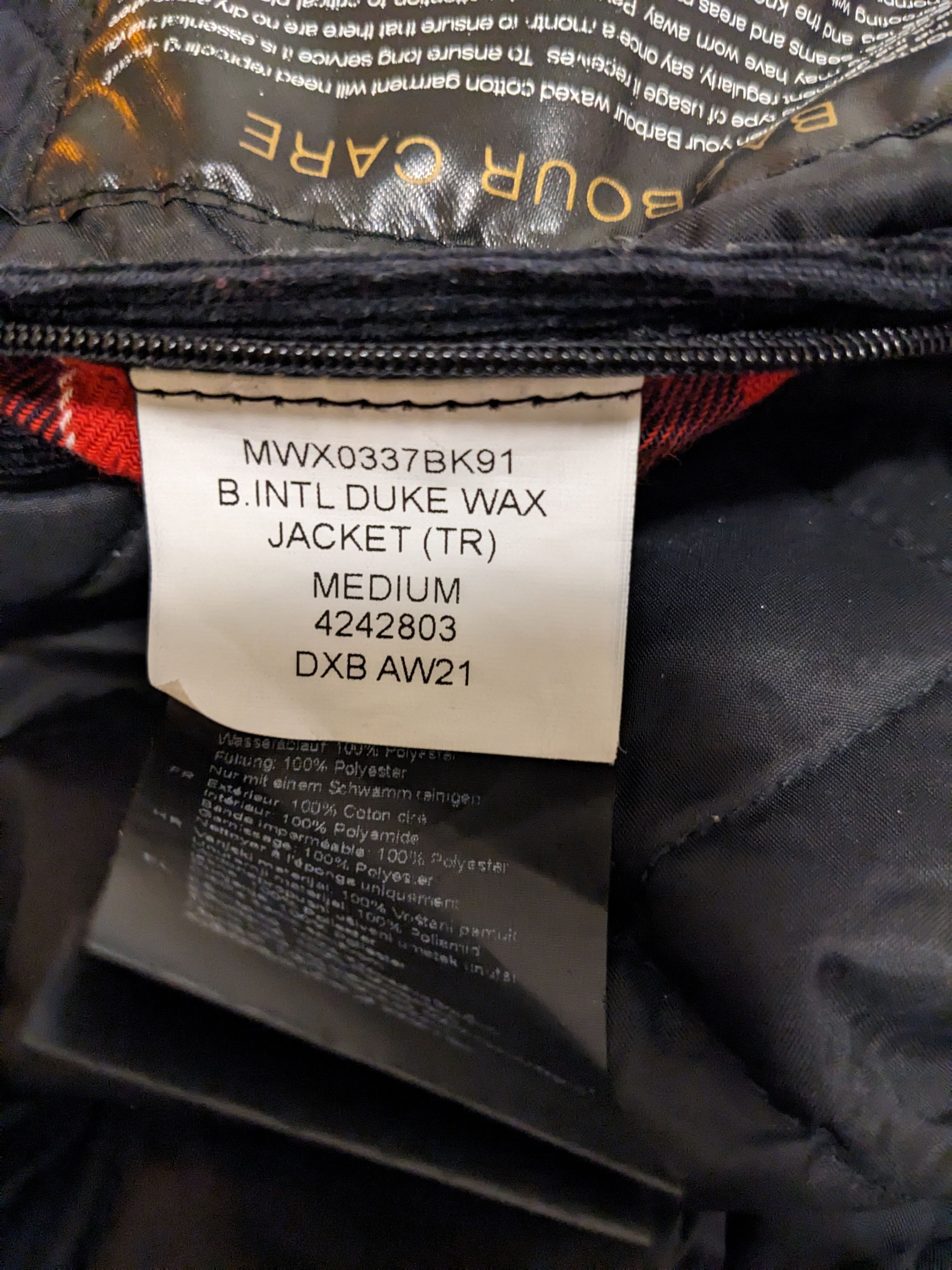 Barbour Barbour International Duke' Jacket 2021 Size US M / EU 48-50 / 2 - 14 Thumbnail