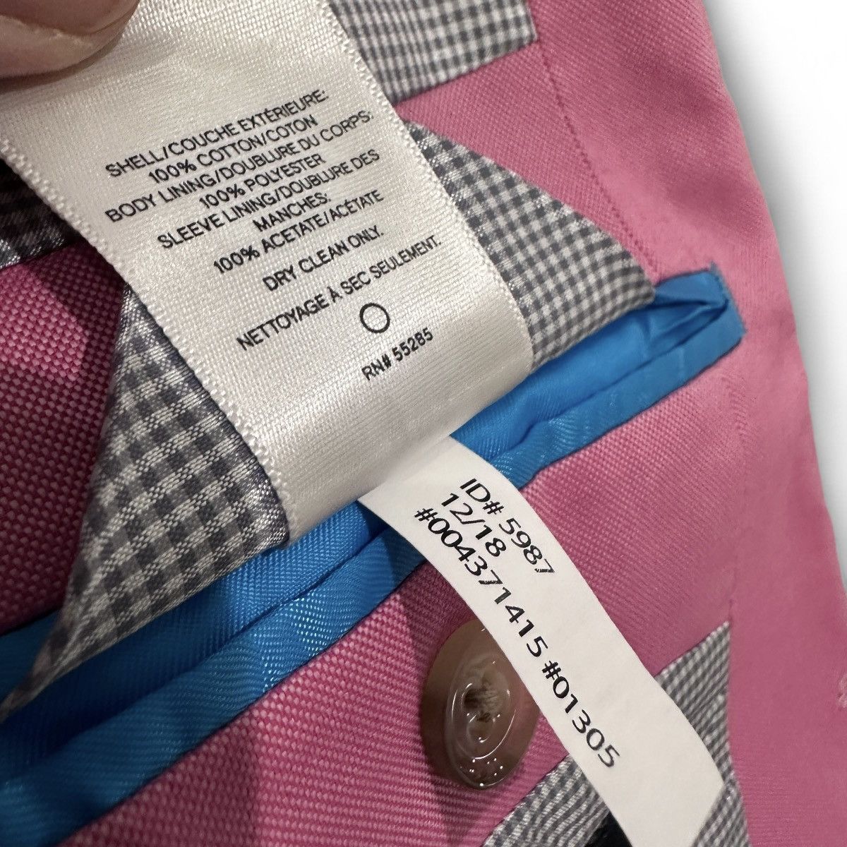 Express Express Pink Suit 44 Short Extra Slim Fit Flaw 44s 44c Size 44S - 9 Thumbnail