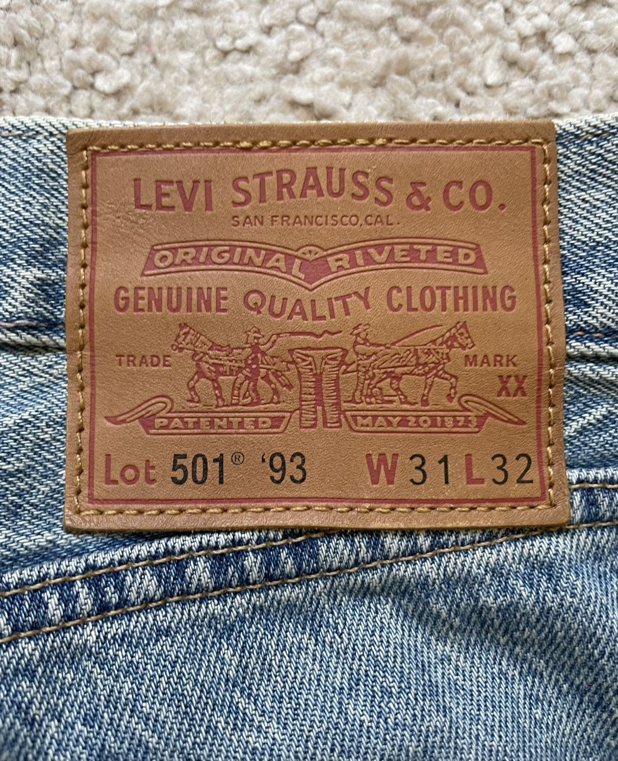 Levi's Levis 501 ‘93 Straight Jeans Size US 31 - 3 Thumbnail