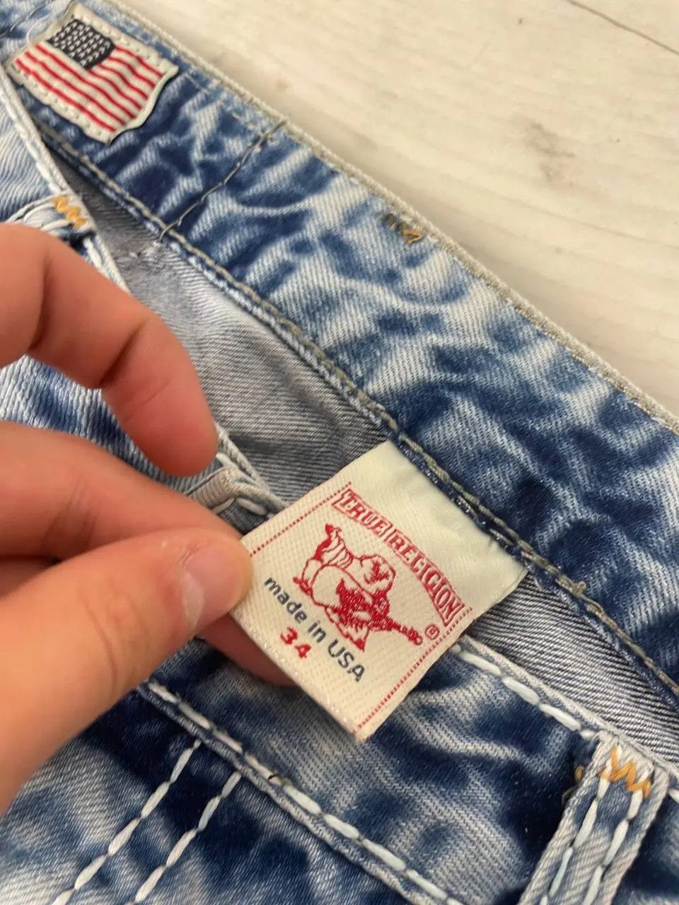 True Religion Vintage True Religion Logan Super T Denim Jeans Baggy 90s Size US 34 / EU 50 - 9 Thumbnail